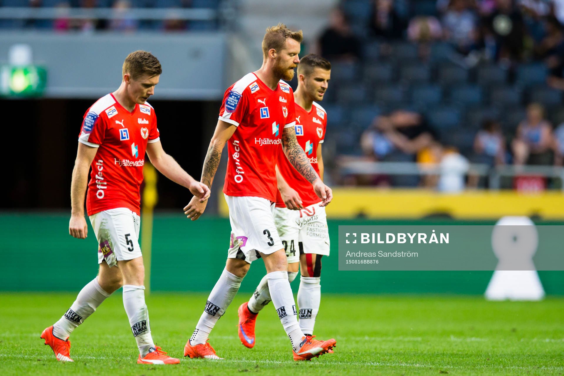 Kalmars Victor Agardius (v), Marcus Nilsson (m) och Filip