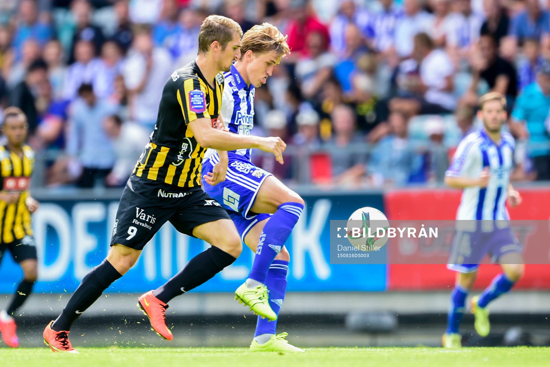 Häckens Dardan Rexhepi och IFK Göteborgs Thomas Rogne