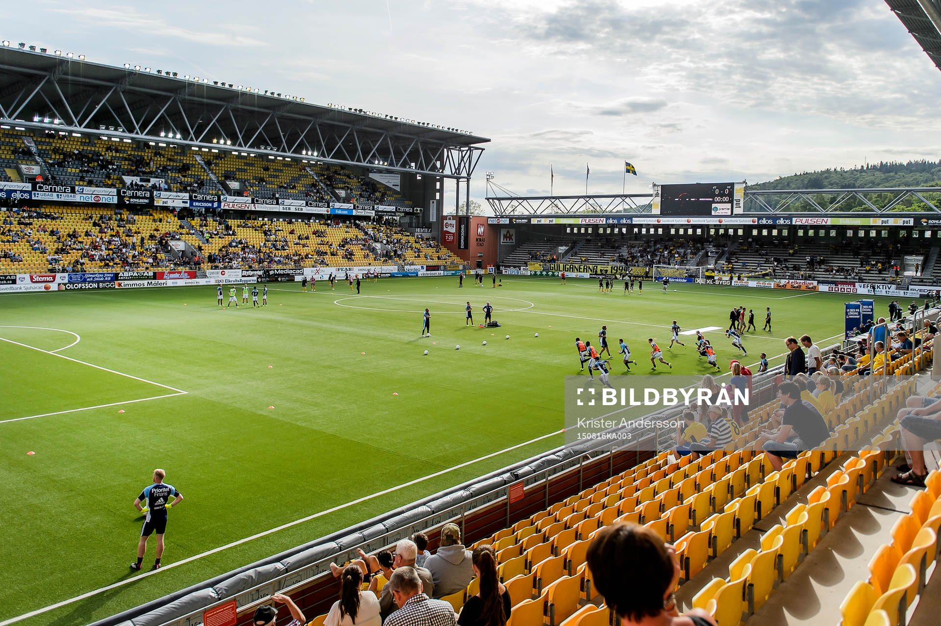 Borås Arena före en fotbollsmatch i Allsvenskan mellan