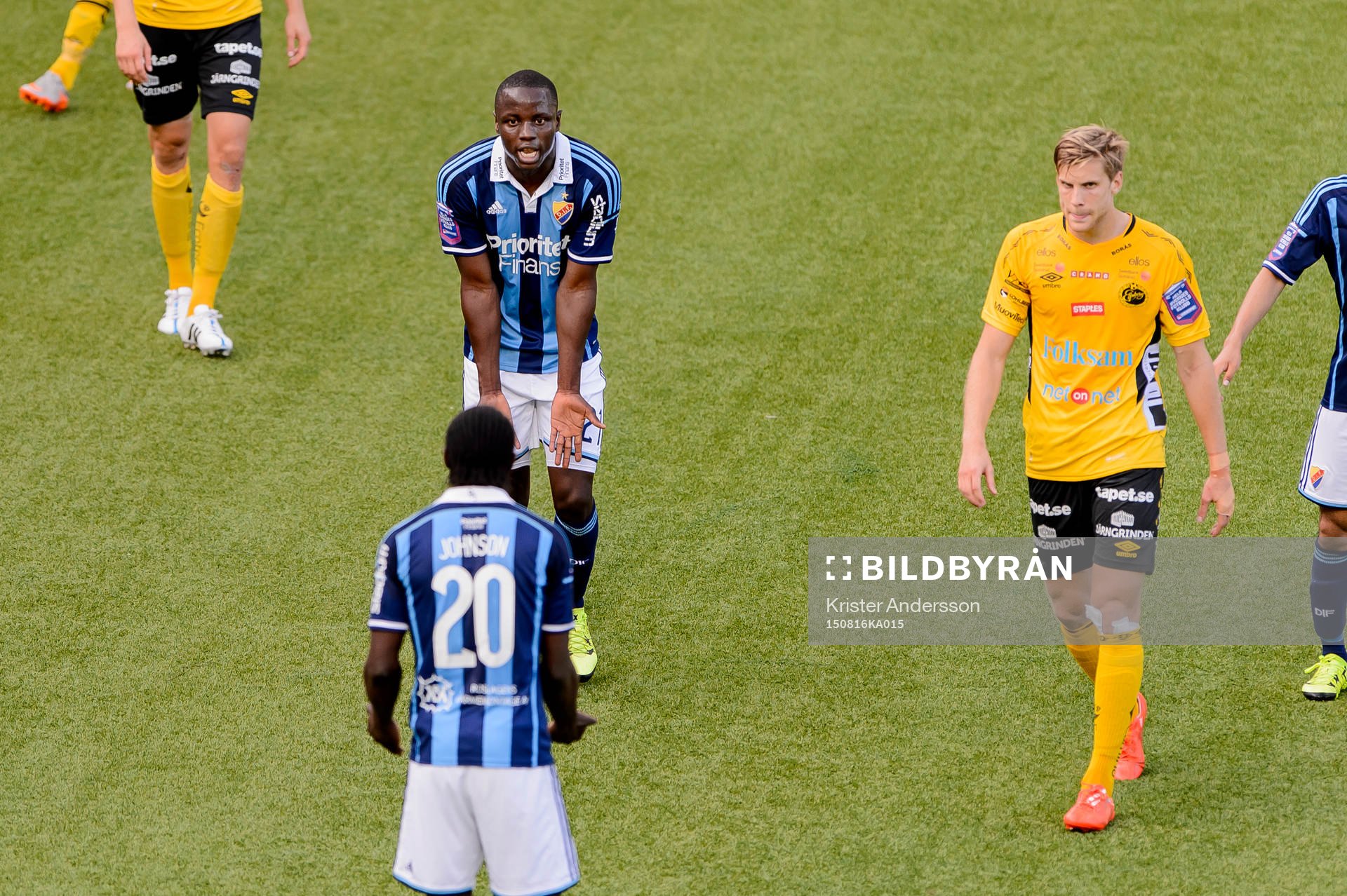 Djurgårdens Nyasha Mushekwi och Sam Johnson  är inte