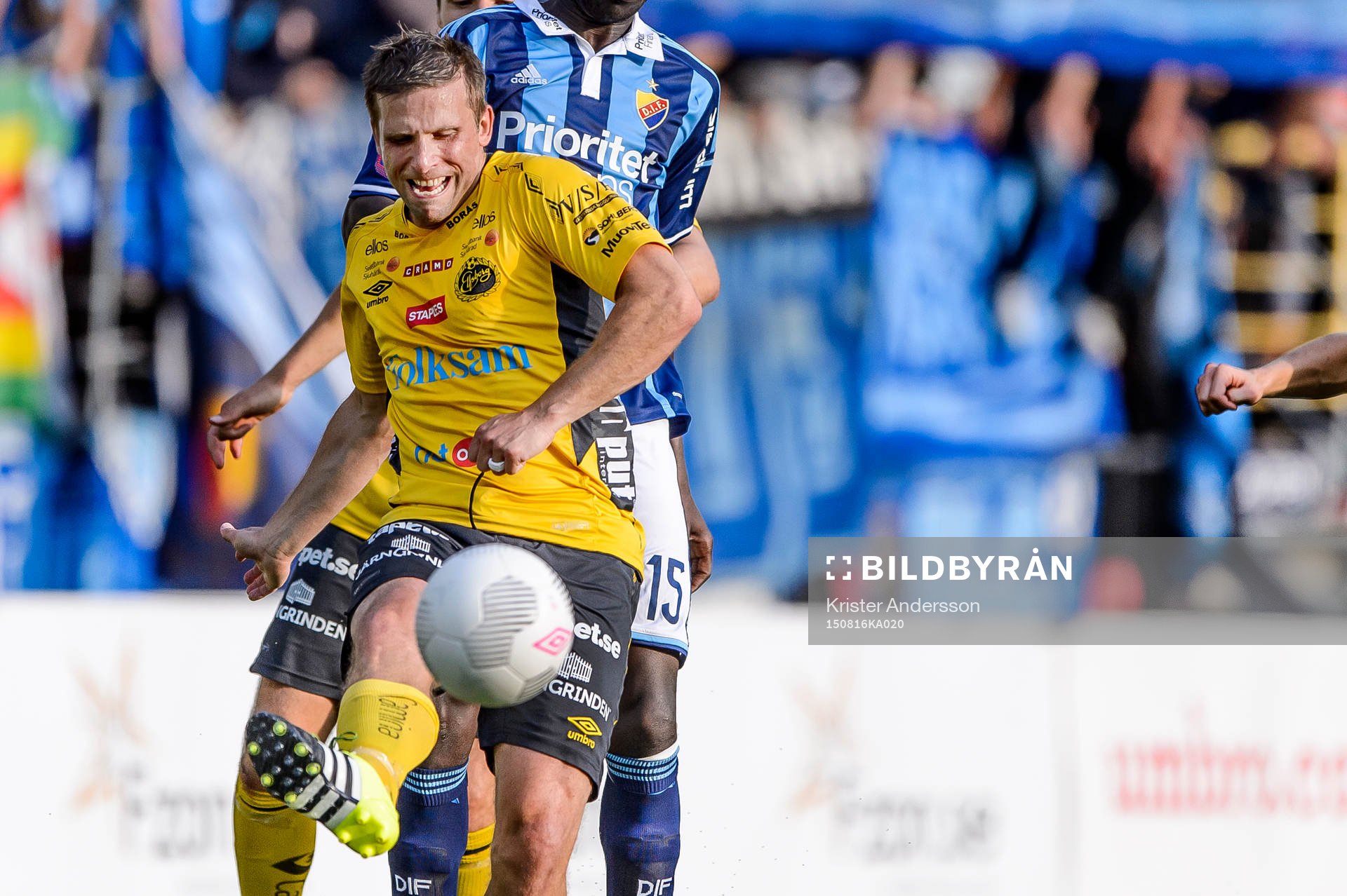 Elfsborgs Anders Svensson och Djurgårdens Omar Colley