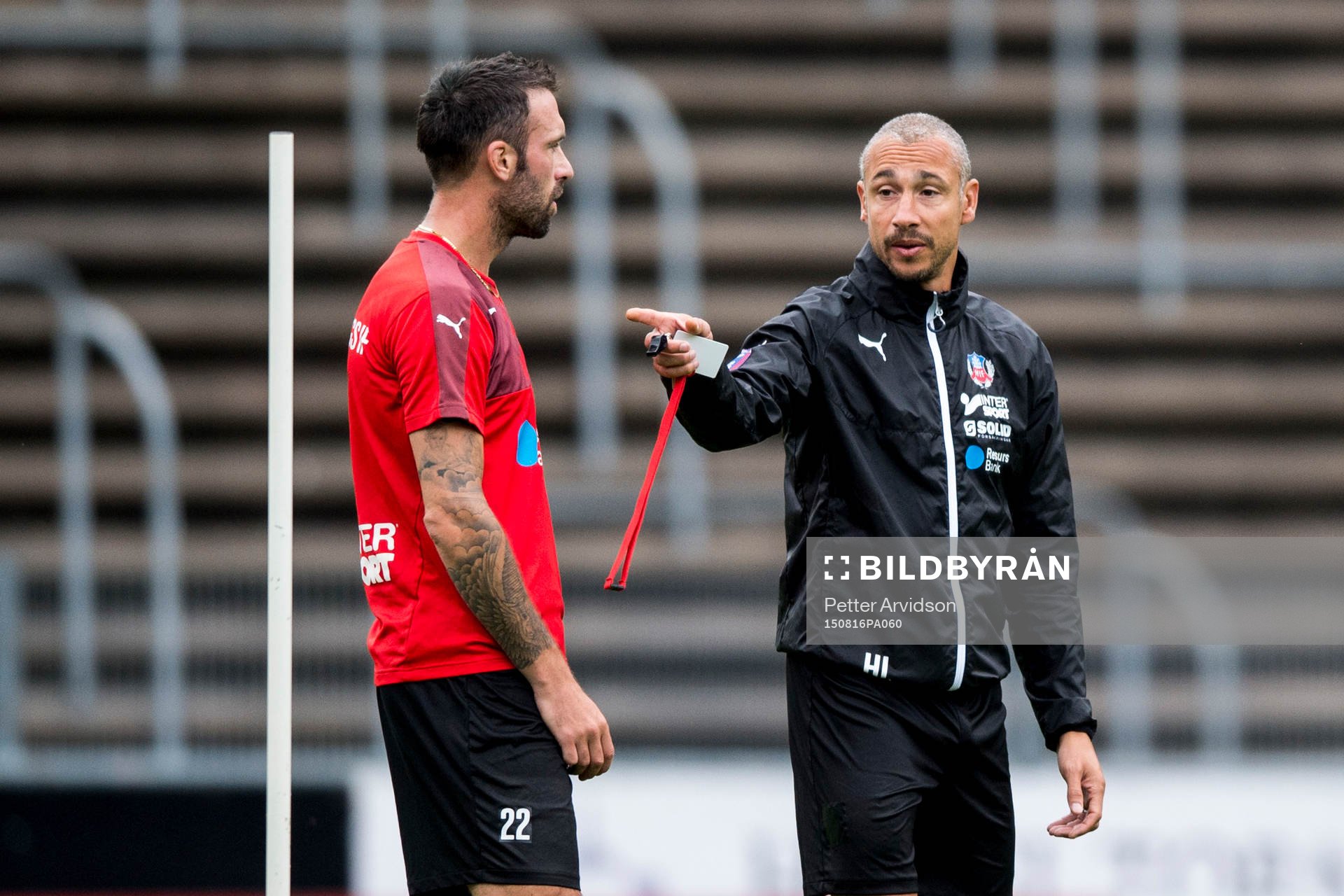 Rade Prica och manager Henrik Larsson