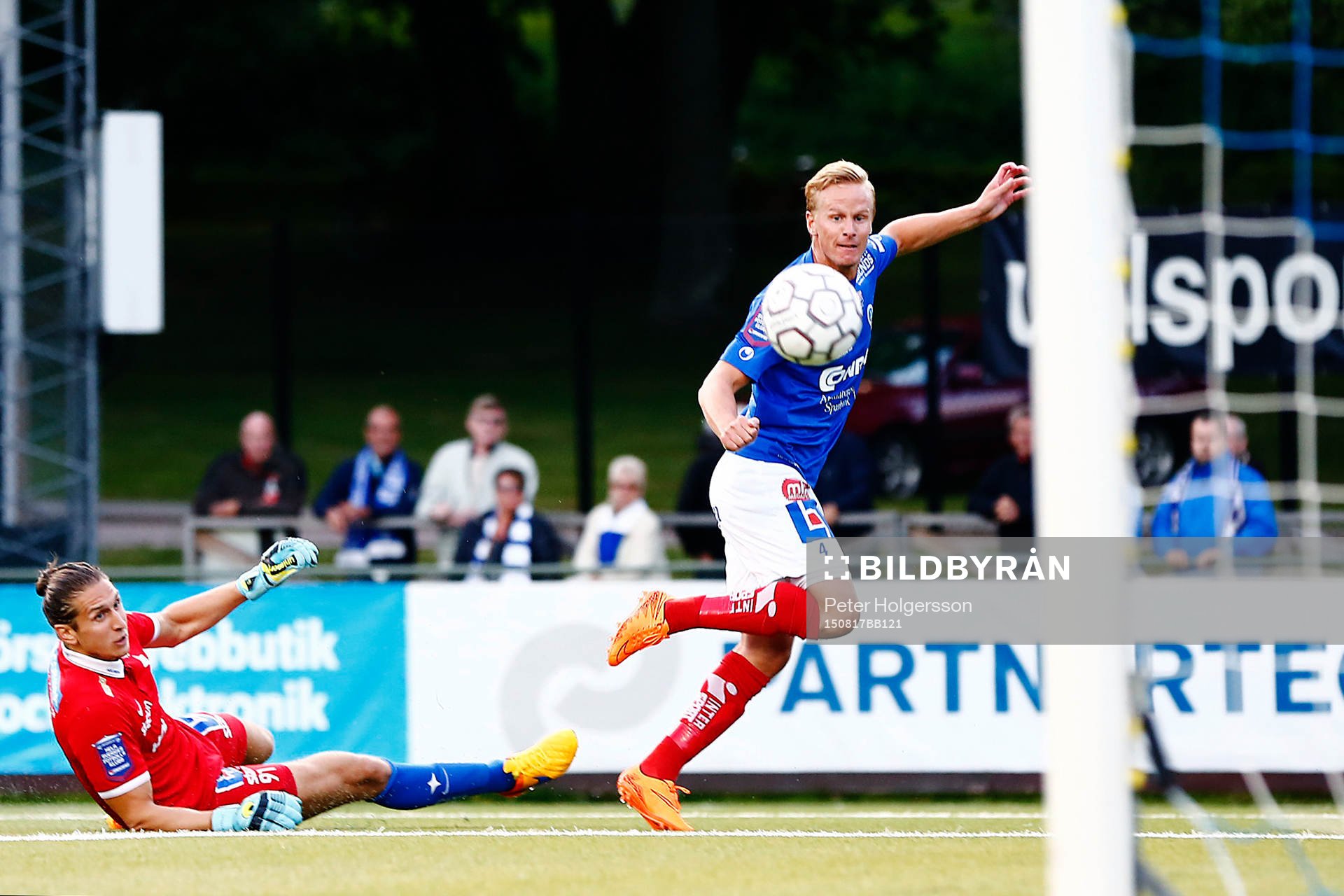Åtvidabergs Andreas Dahlén gör 1-0