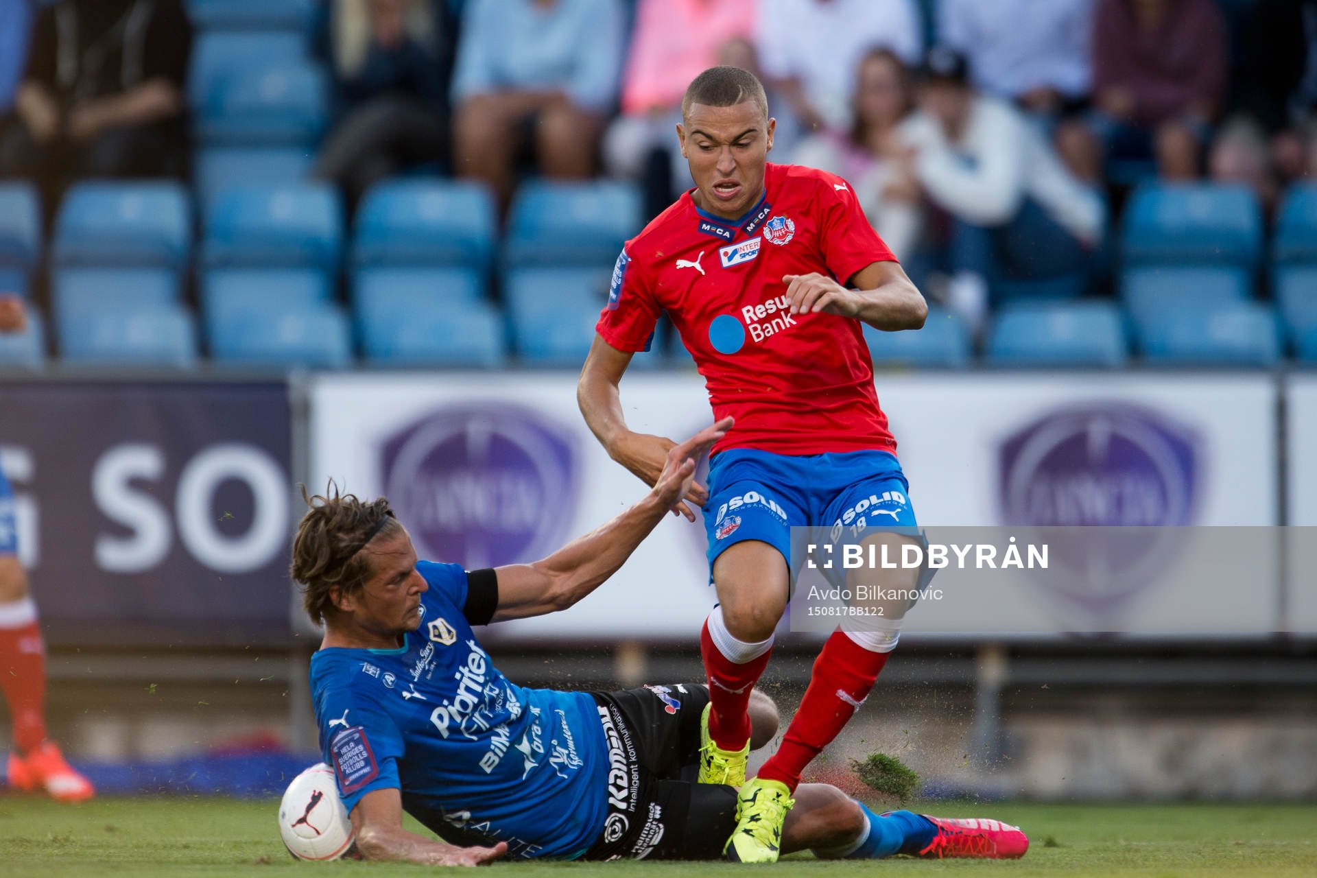 Helsingborgs Jordan Larsson fotbollsmatchen i Allsvenskan
