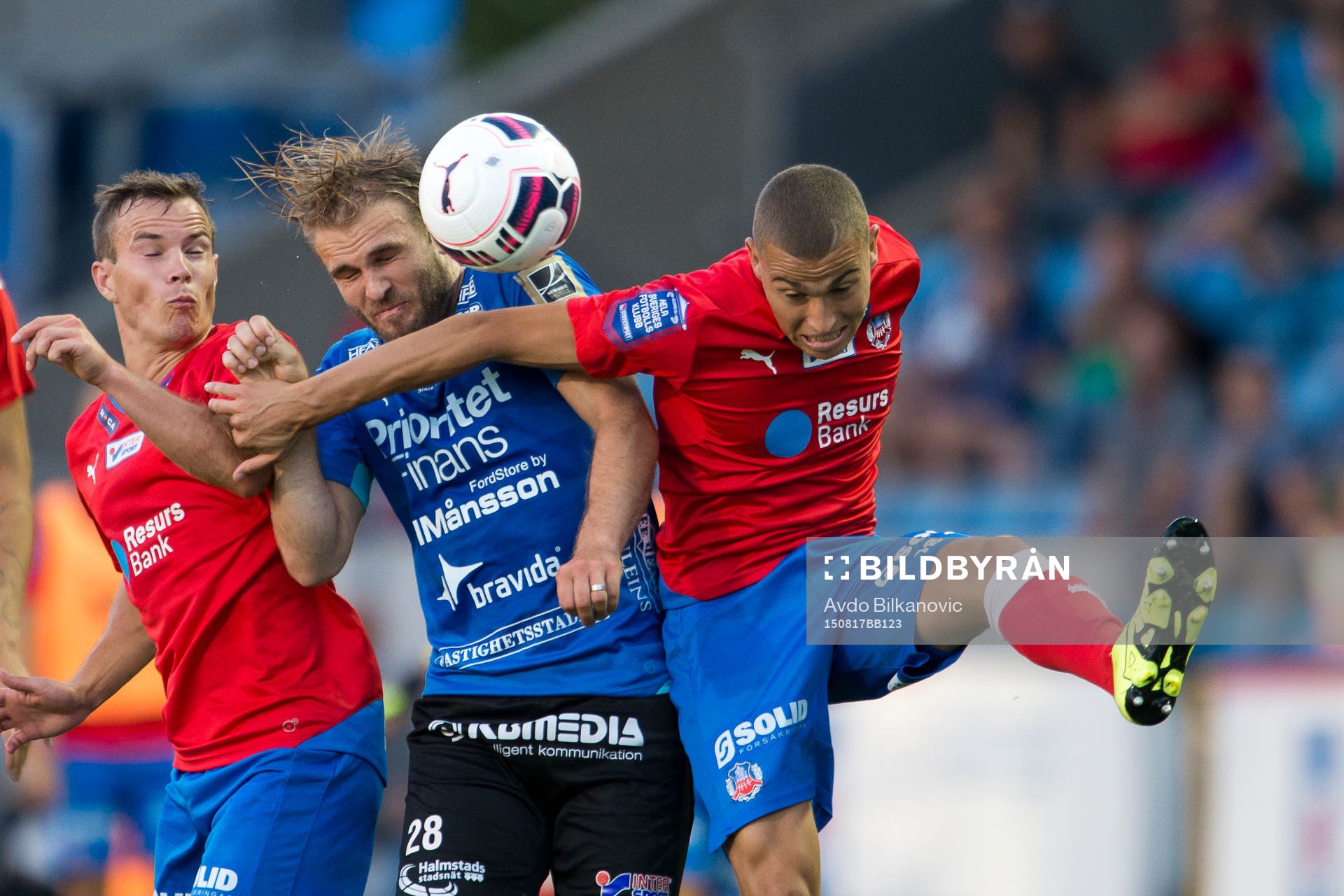 Helsingborgs Jordan Larsson i nickduell med Halmstads