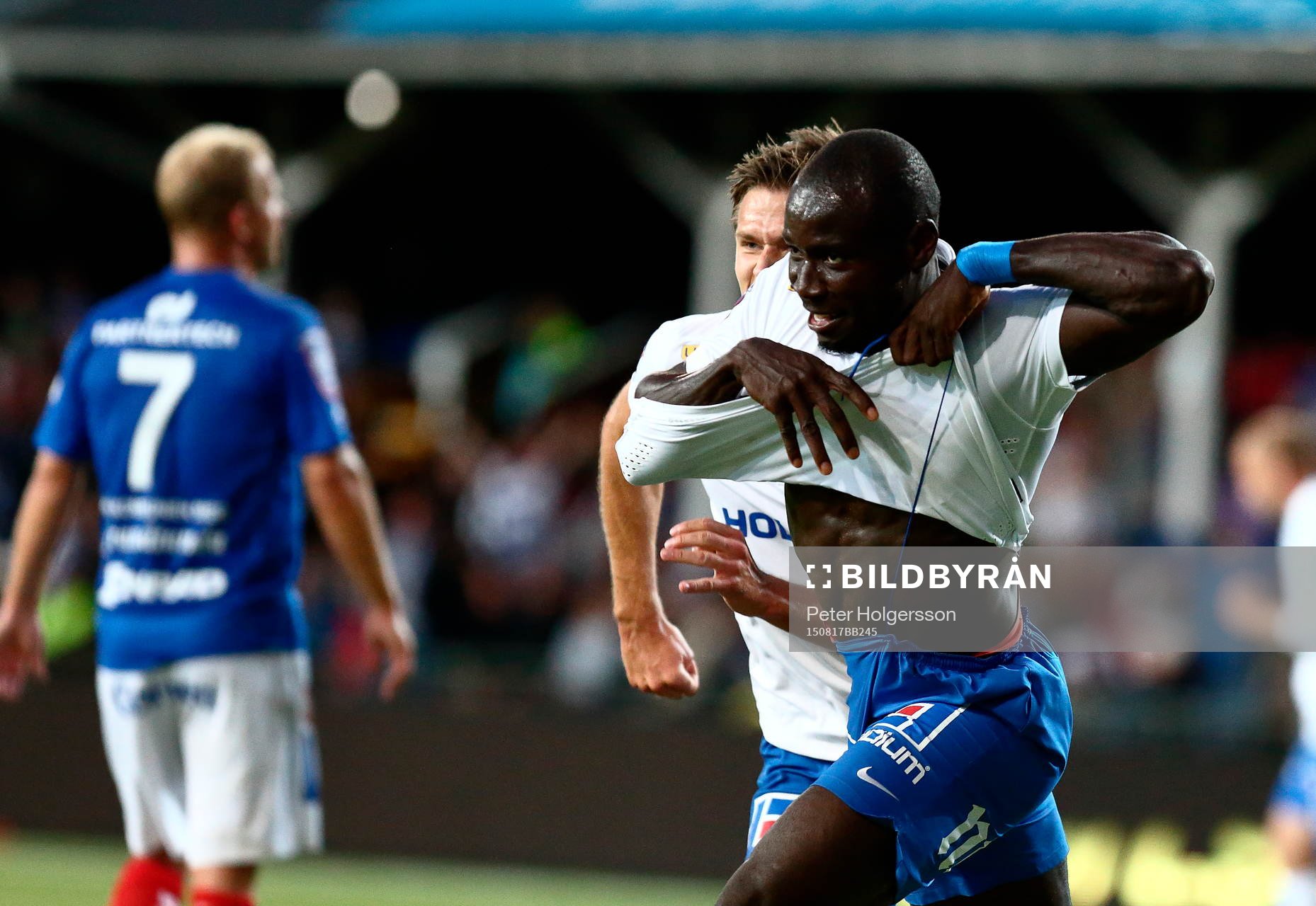 Norrköpings Alhaji Kamara jublar