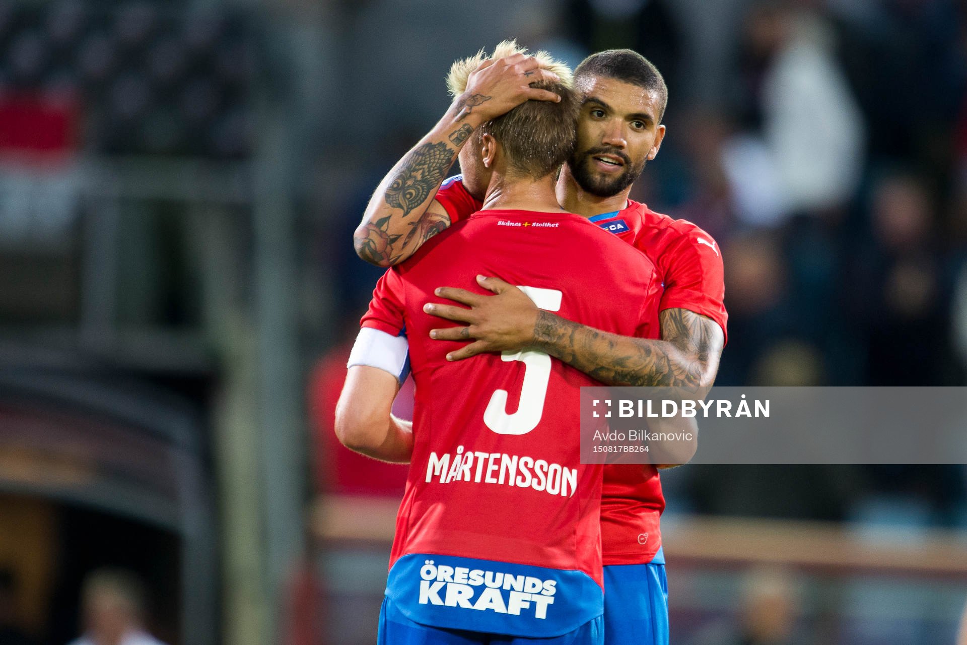 Helsingborgs Johan Mårtensson och Victor Palsson