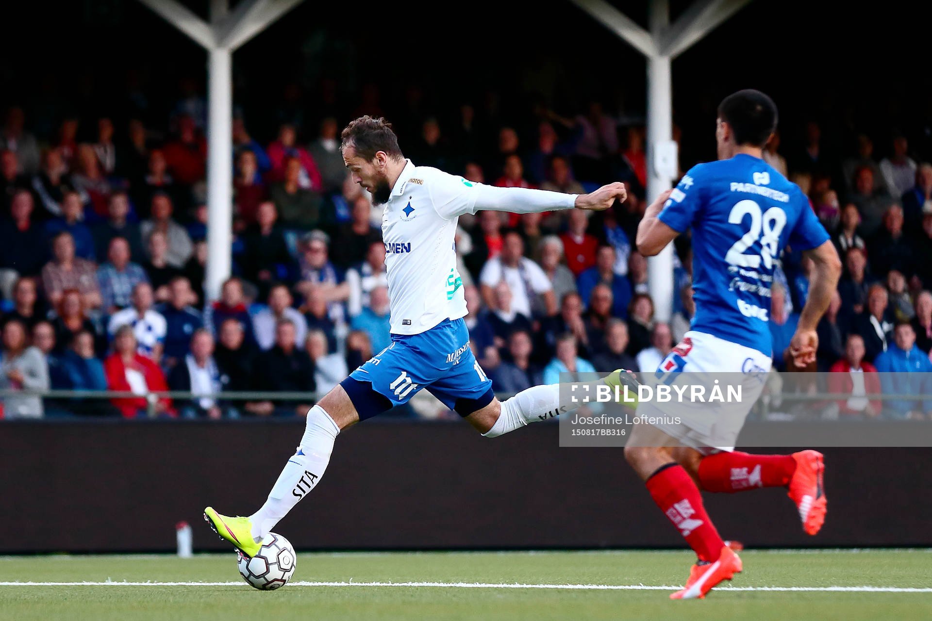 Norrköpings Emir Kujovic och Åtvidabergs Sebastian Ramhorn