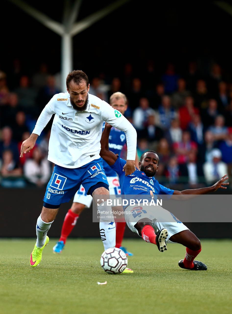 Norrköpings Emir Kujovic och Åtvidabergs Ammar Ahmed