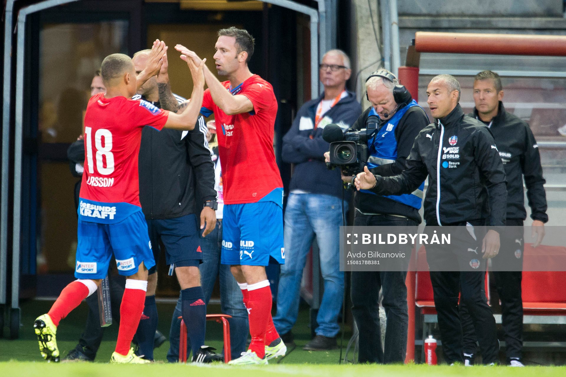 Helsingborgs Rade Prica byttes in is stället för Jordan