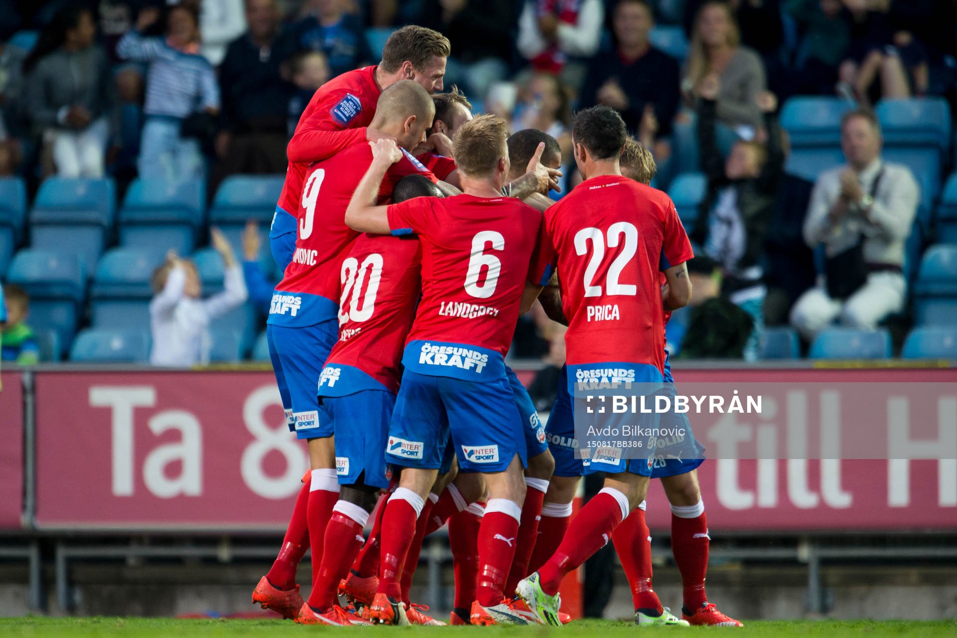 Helsingborgs Rade Prica fick jublar