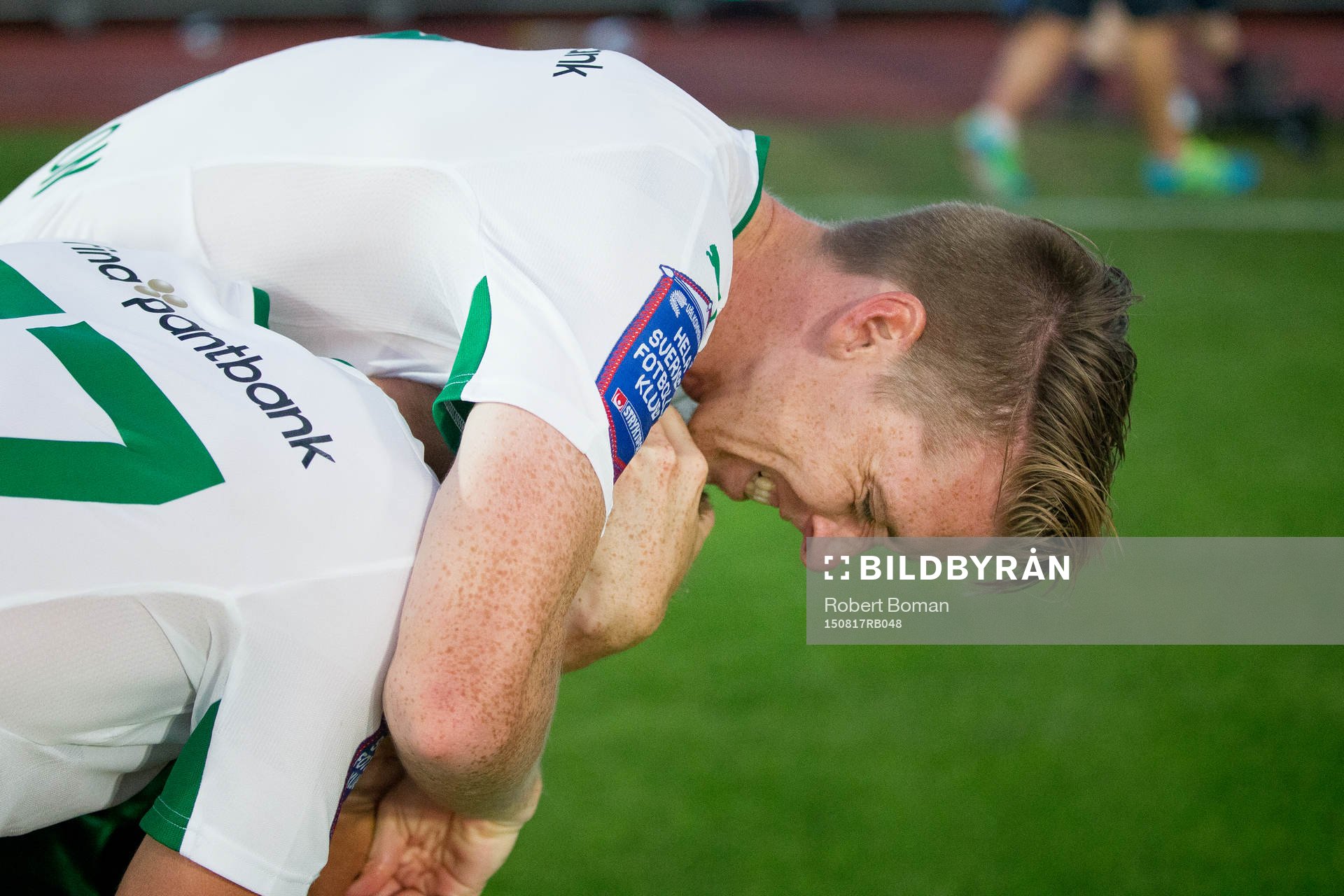 Hammarbys Birkir Már Saevarsson jublar
