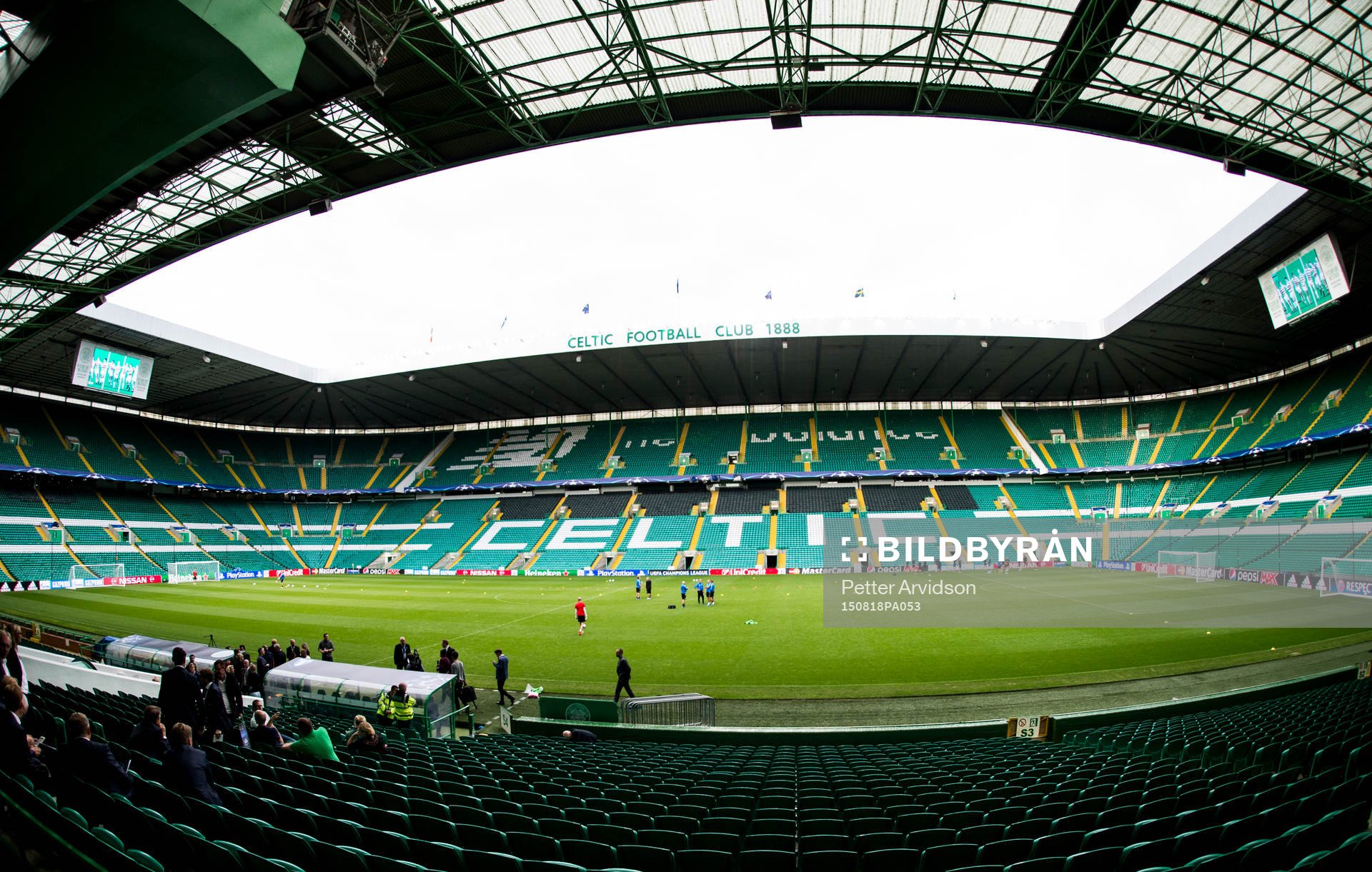 Malmö FF tränar på Celtic Park