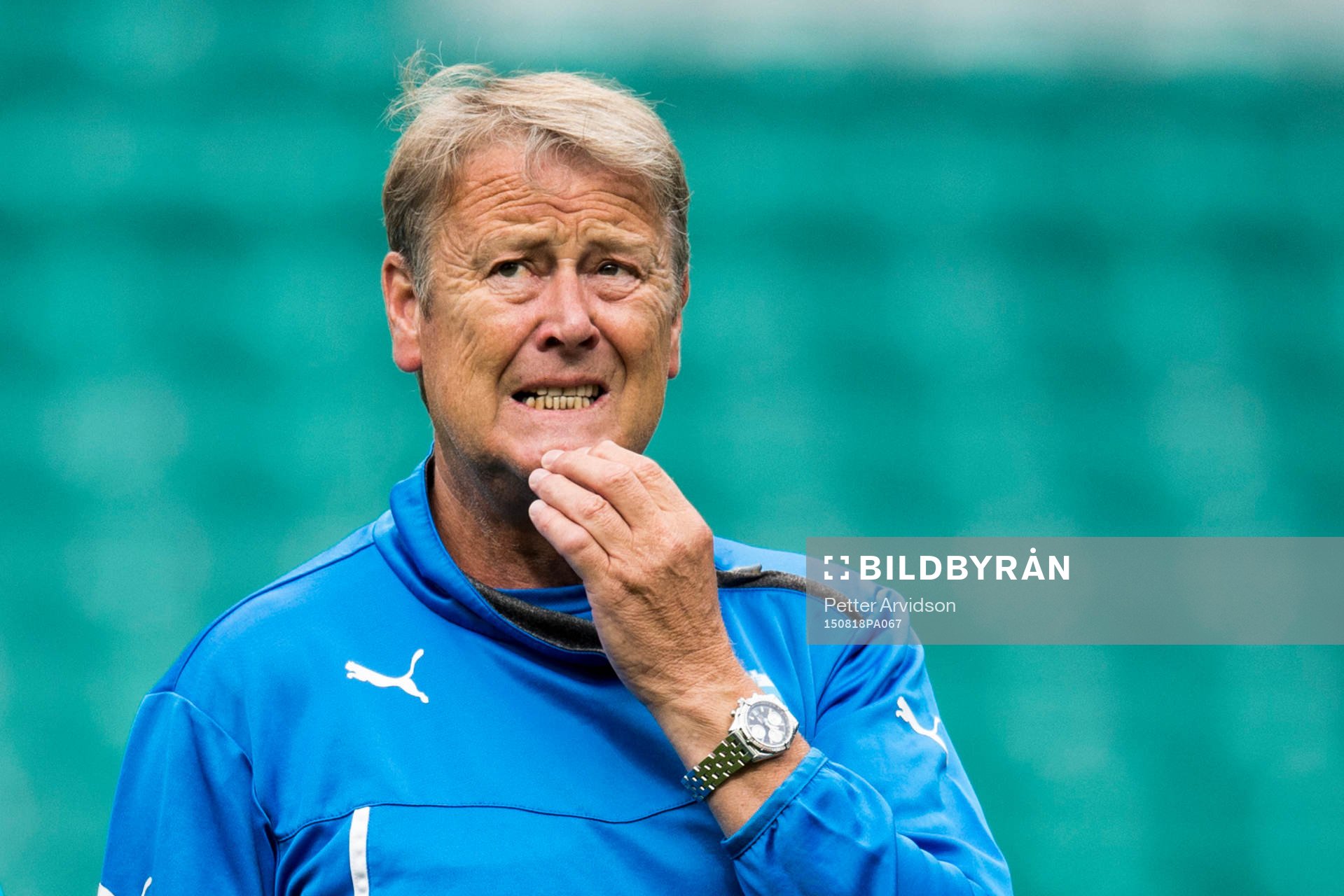 Malmö FFs tränare Åge Hareide ser fundersam ut
