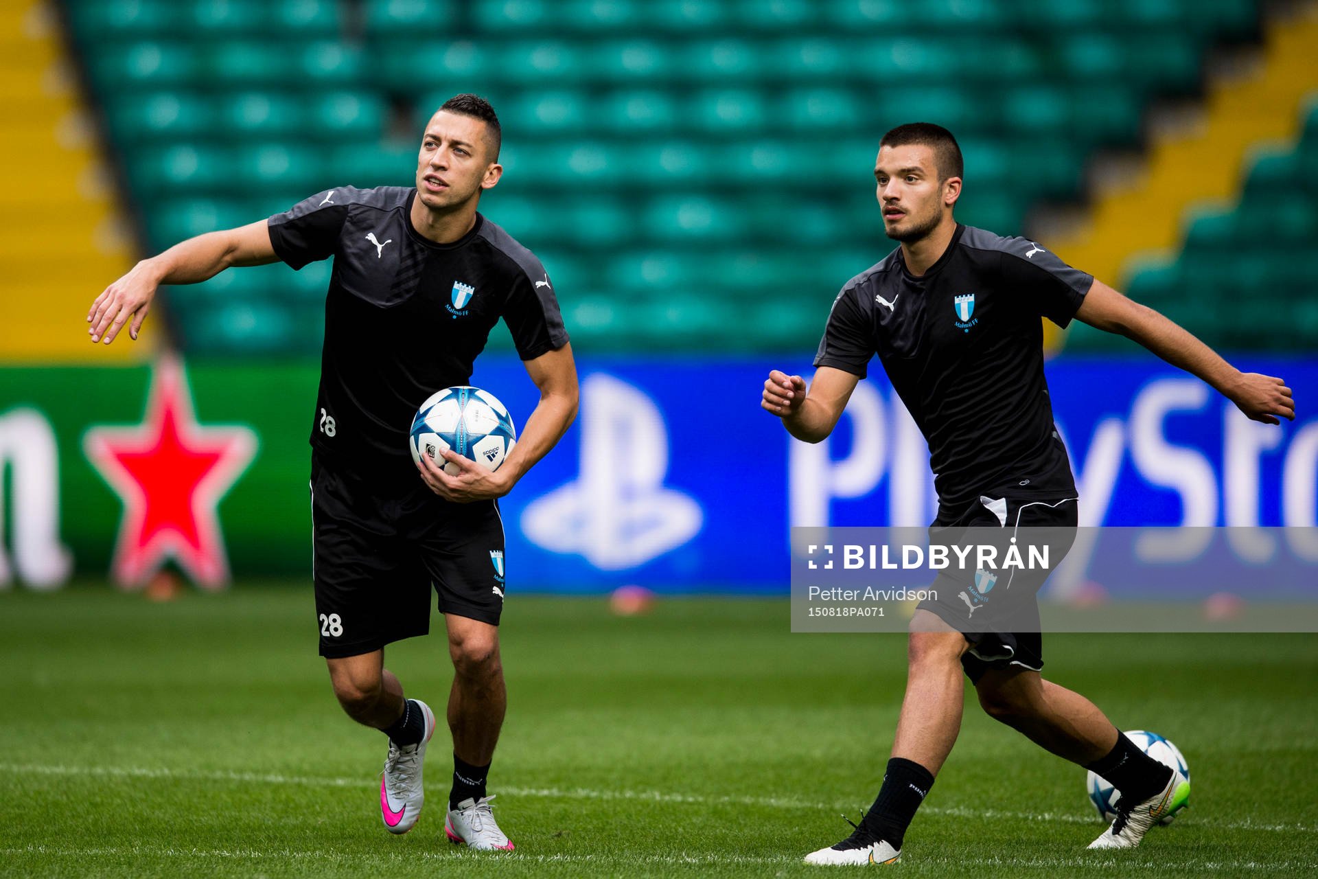 Malmö FFs Nikola Djurjic och Vladimir Rodic