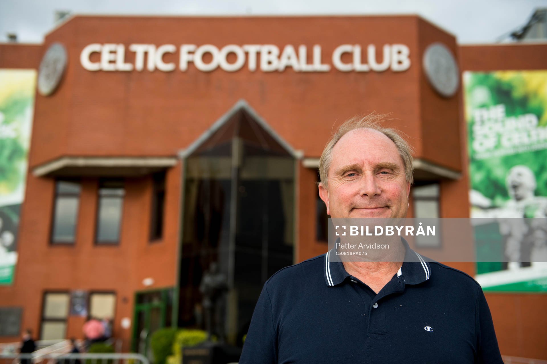 Bylinebild, Max Wiman, reporter Sydsvenskan utanför Celtic