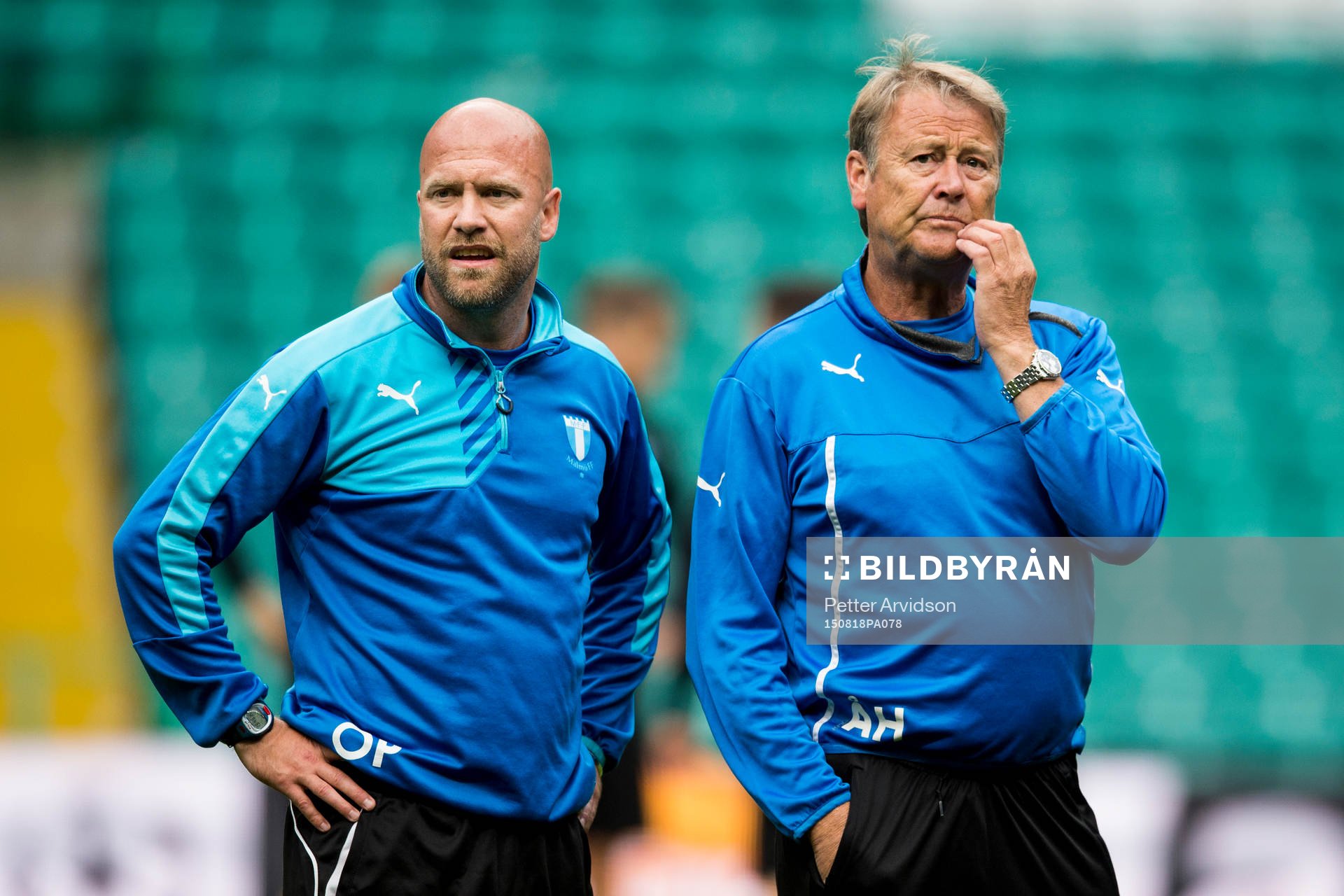 Malmö FFs assisterande tränare Olof Persson och tränare