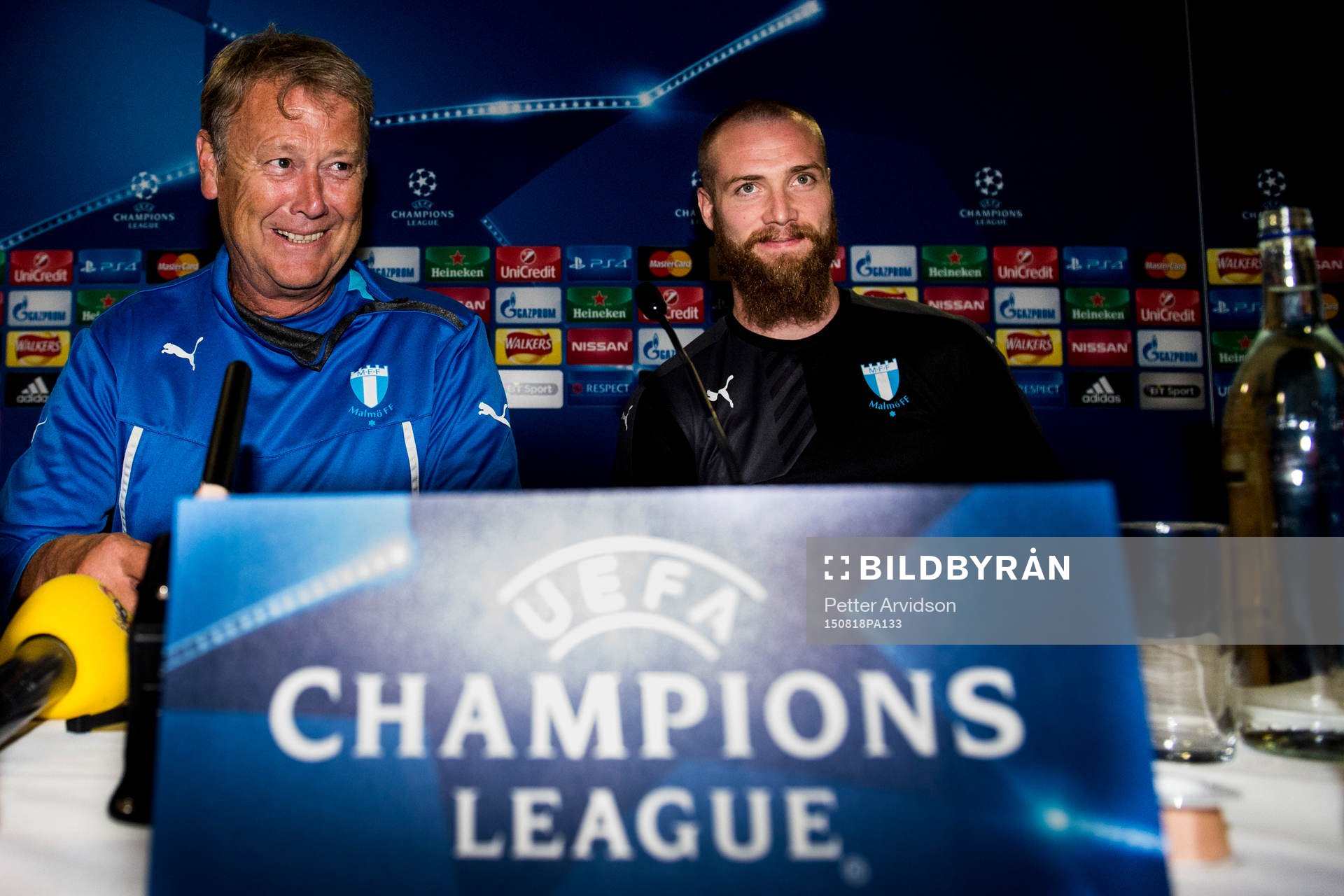 Malmö FFs tränare Åge Hareide och Jo Inge Berget