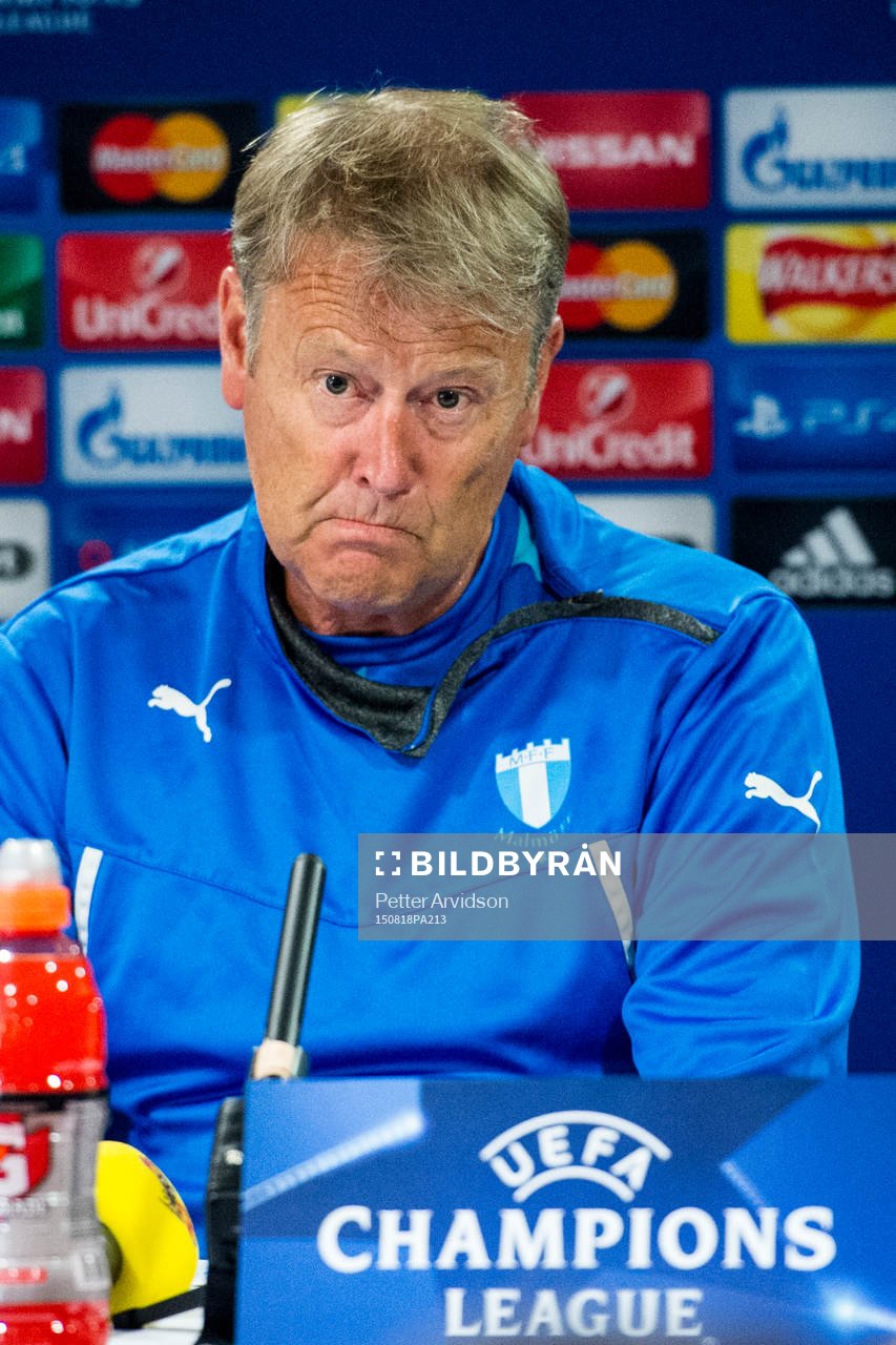 Malmö FFs tränare Åge Hareide deppar