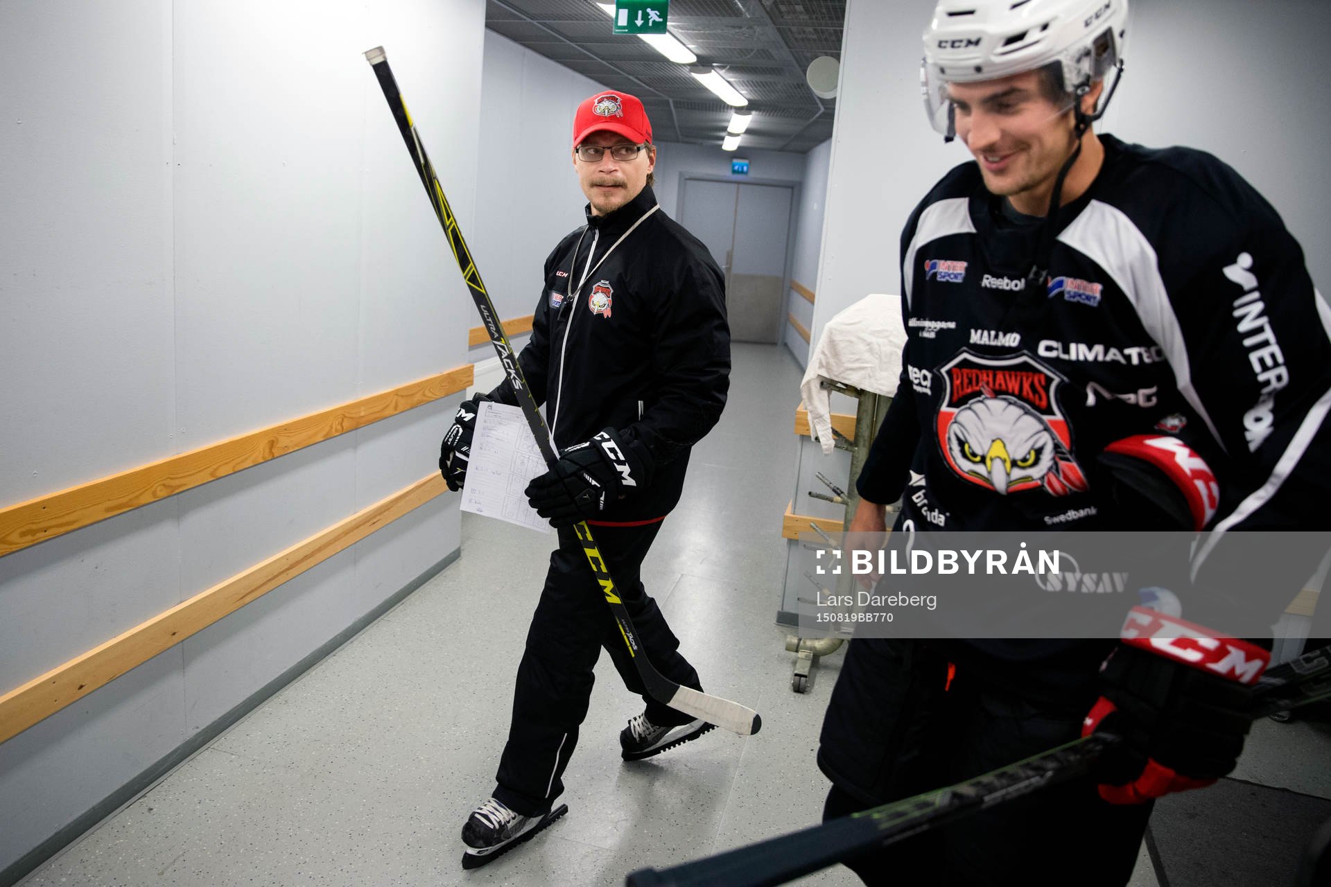 Malmös tränare Björn Hellkvist och Nils Andersson