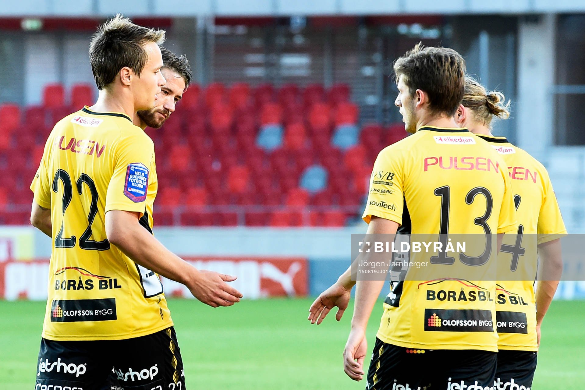 Elfsborgs Viktor Prodell jublar efter 0-1 under en fotbollsmatch i Svenska cupen mellan Somaliska UF och IF Elfsborg den 19 augusti 2015 i Växjö.
