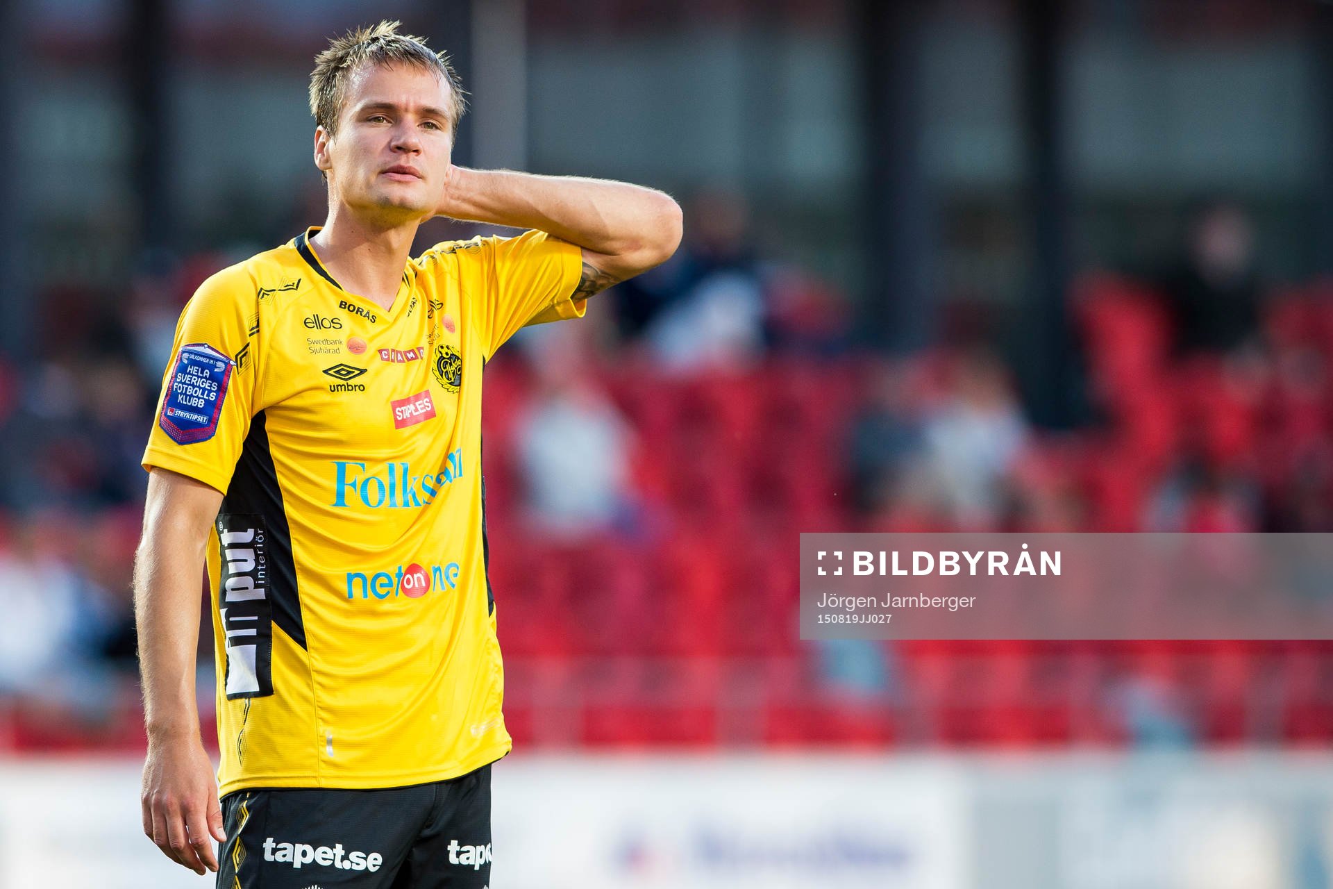 Elfsborgs Viktor Prodell tar sig för huvudet