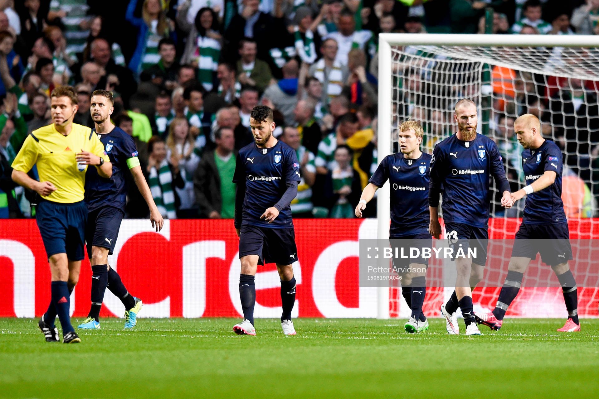 Malmö FFs Erdal Rakip, Oscar Lewicki, Jo Inge Berget och