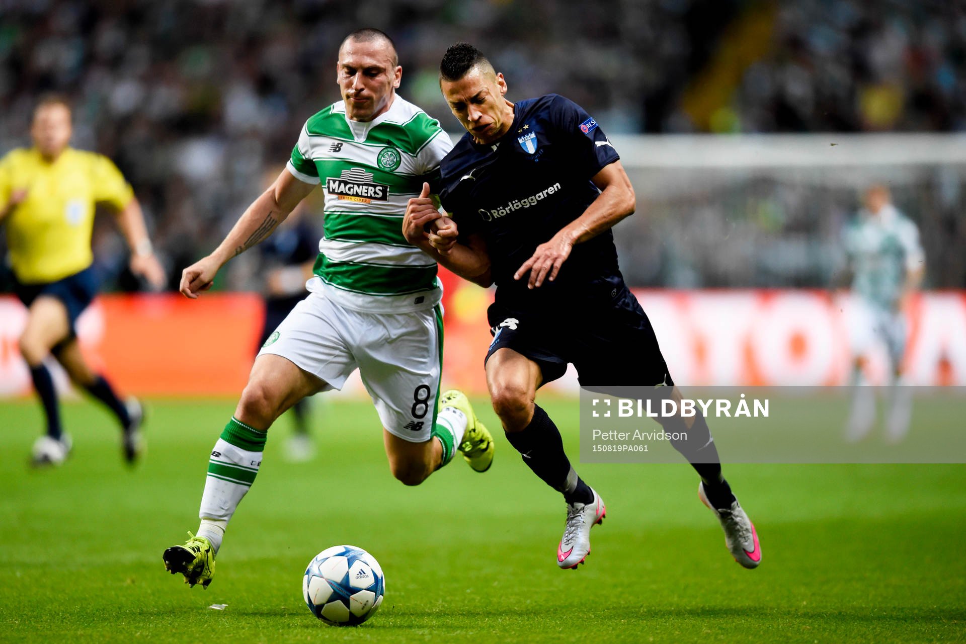 Malmö FFs Nikola Djurjic och Celtics Scott Brown