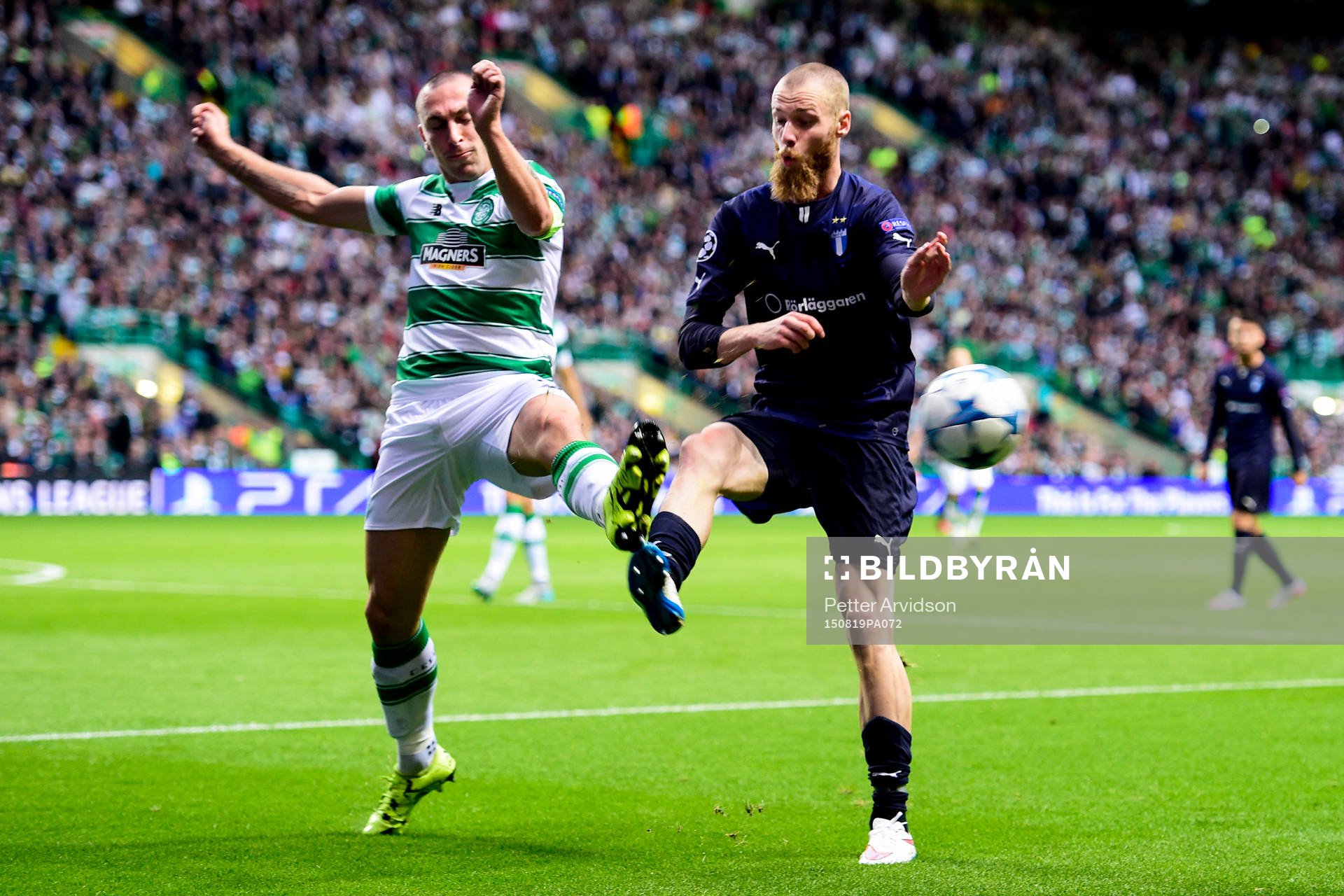 Celtics Scott Brown och Malmö FFs Jo Inge Berget
