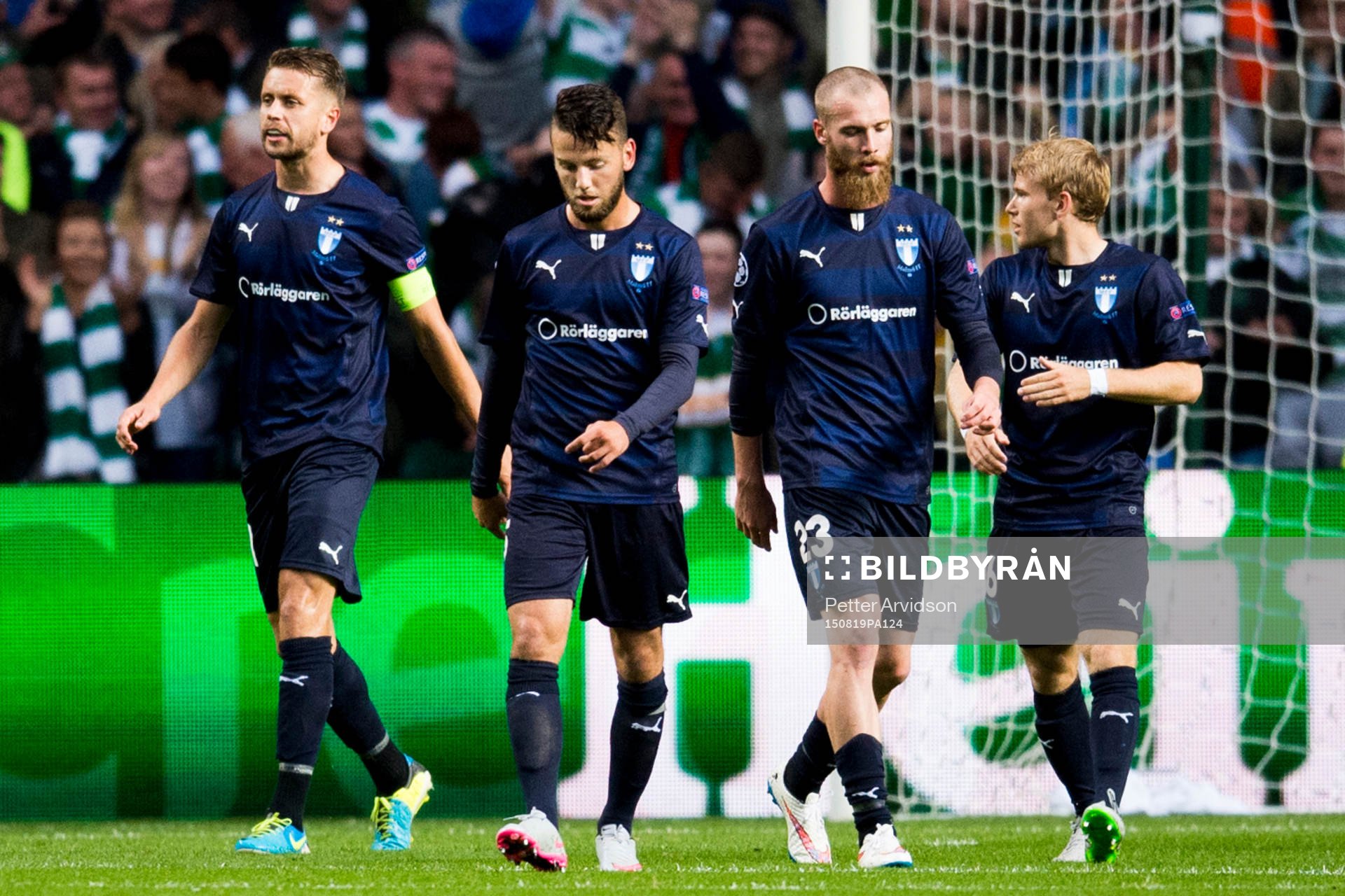 Malmö FFs Kari Arnason, Erdal Rakip Jo Inge Berget och