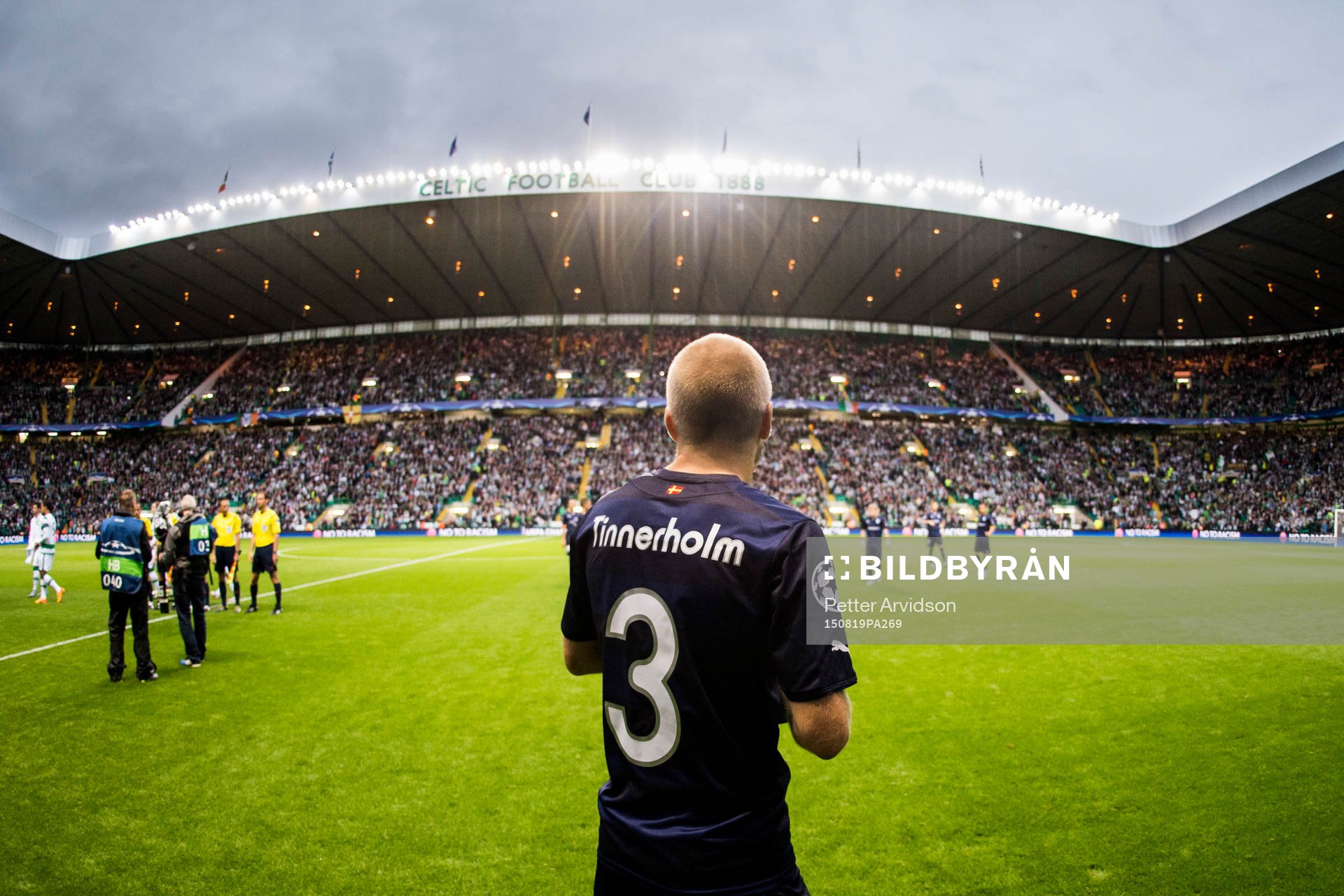 Malmö FFs Anton Tinnerholm på Celtic Park