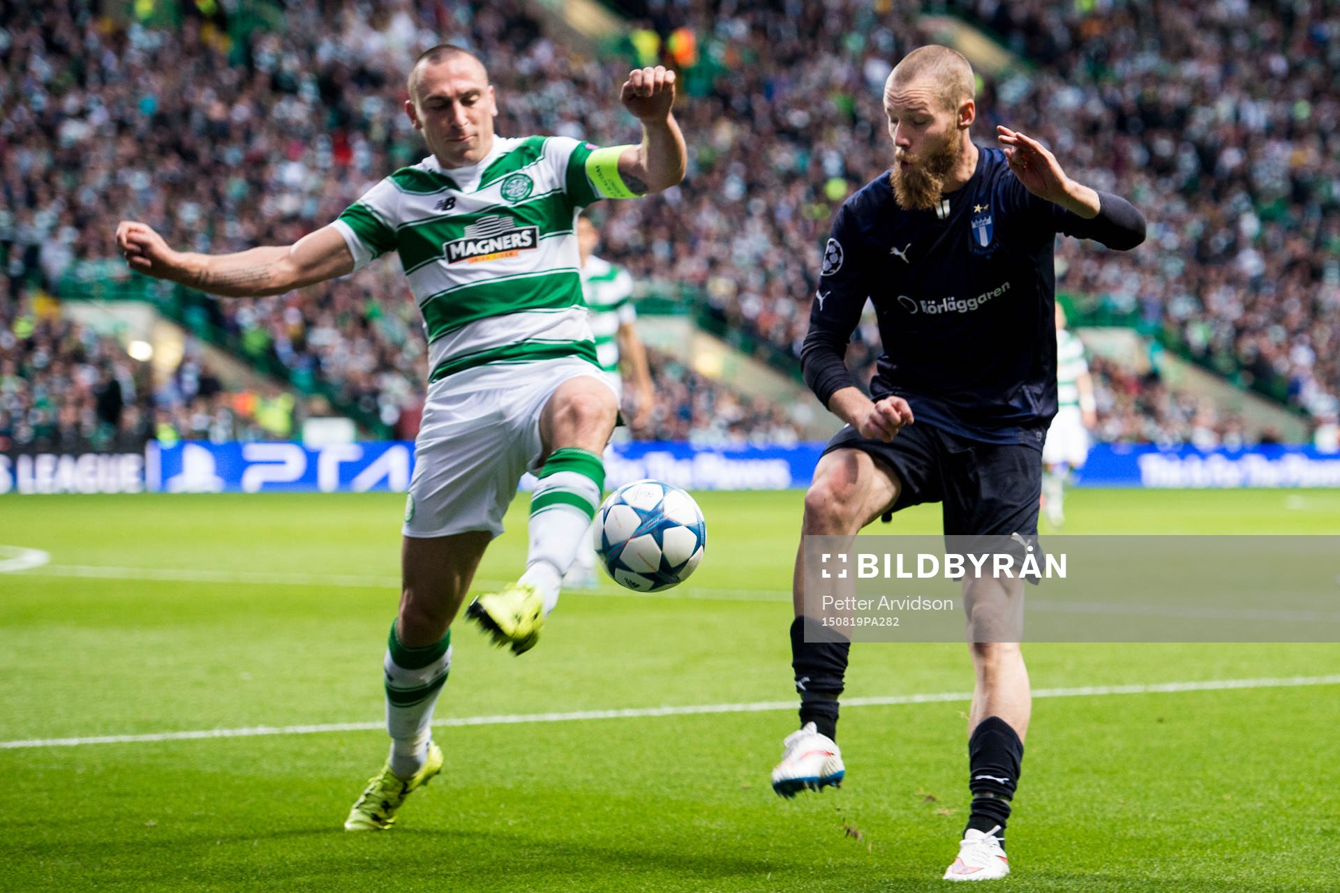 Celtics Scott Brown och Malmö FFs Jo Inge Berget