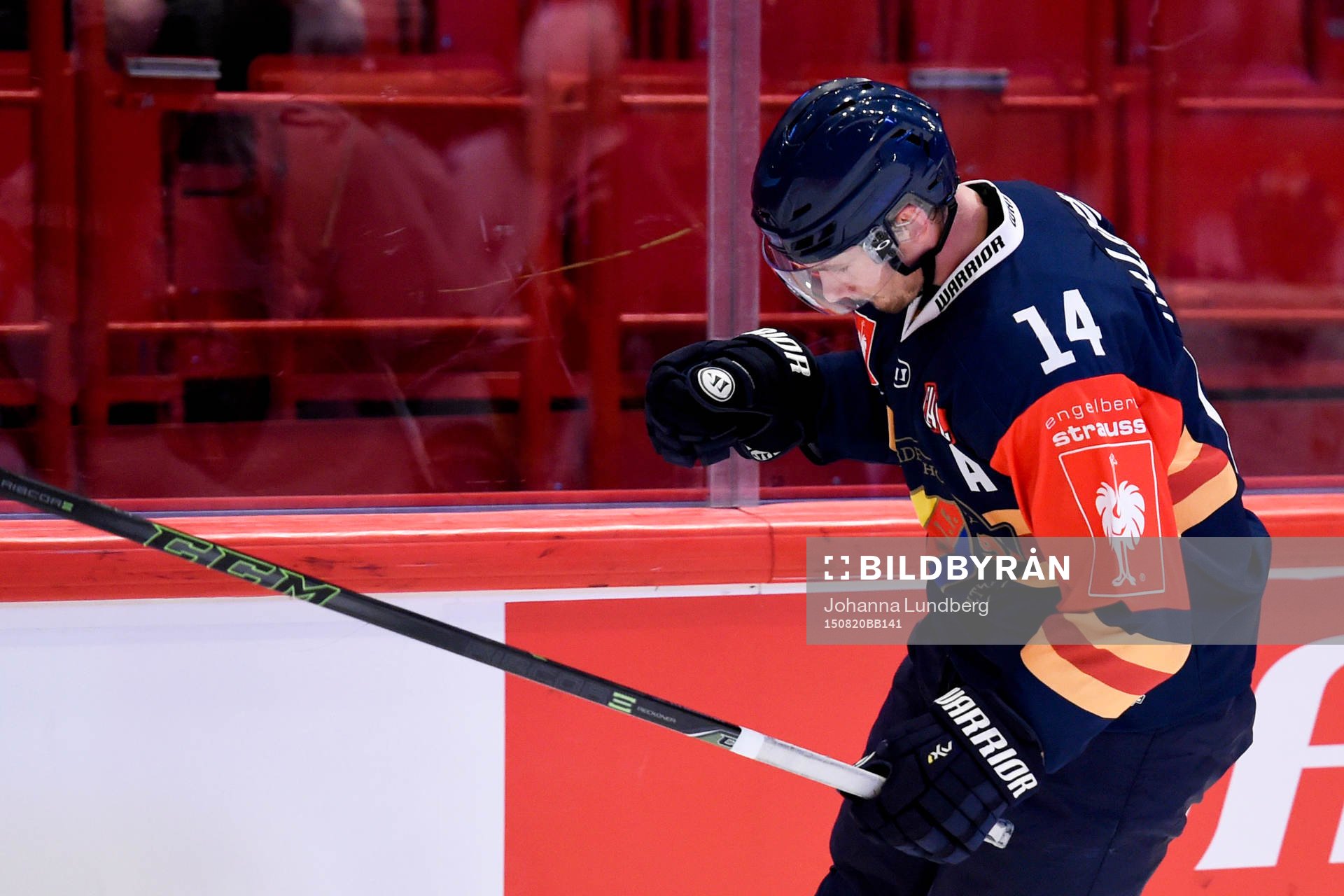 Djurgårdens Alexander Fällström jublar