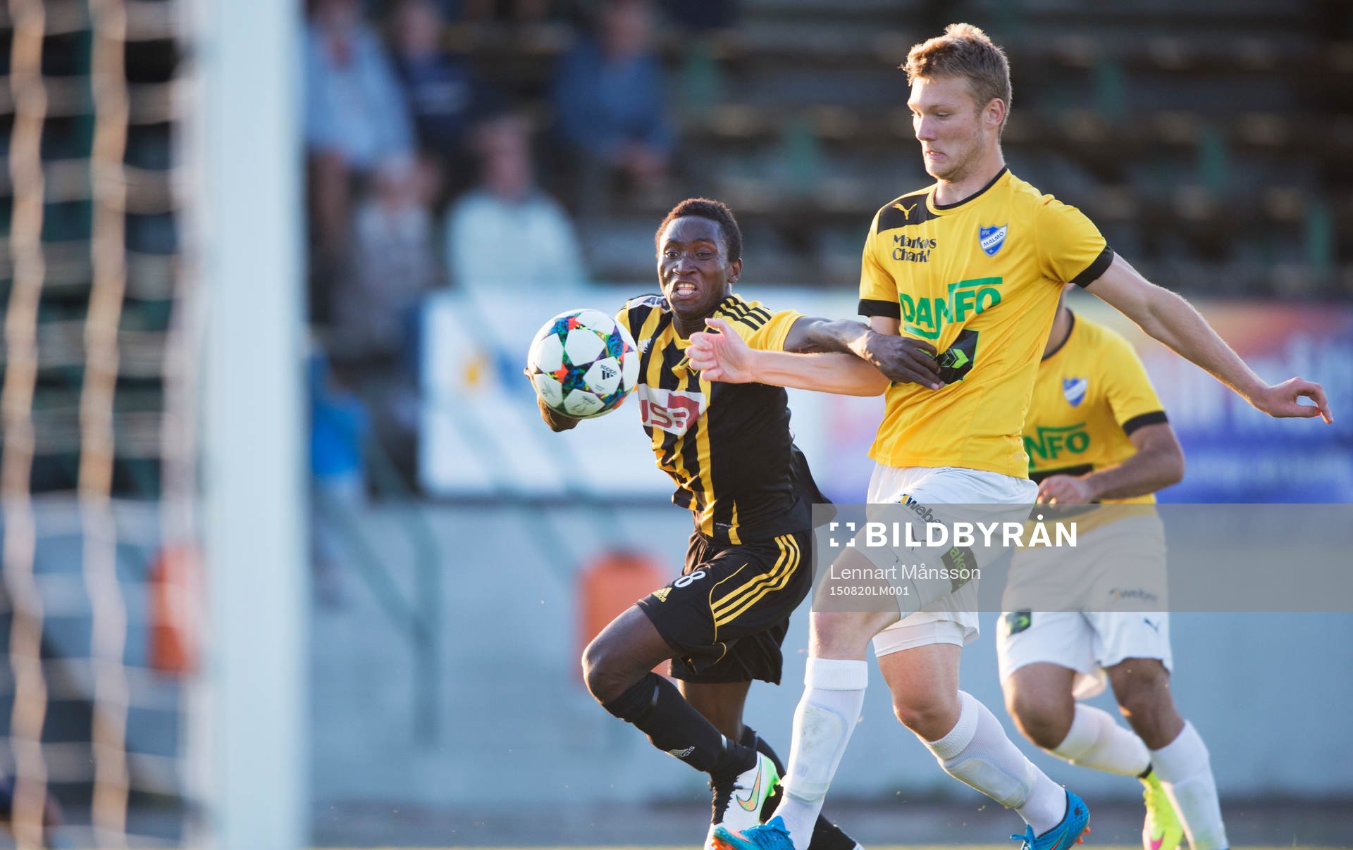 IFK Hässleholms Mamudu Moro i matchen i division 2 mellan