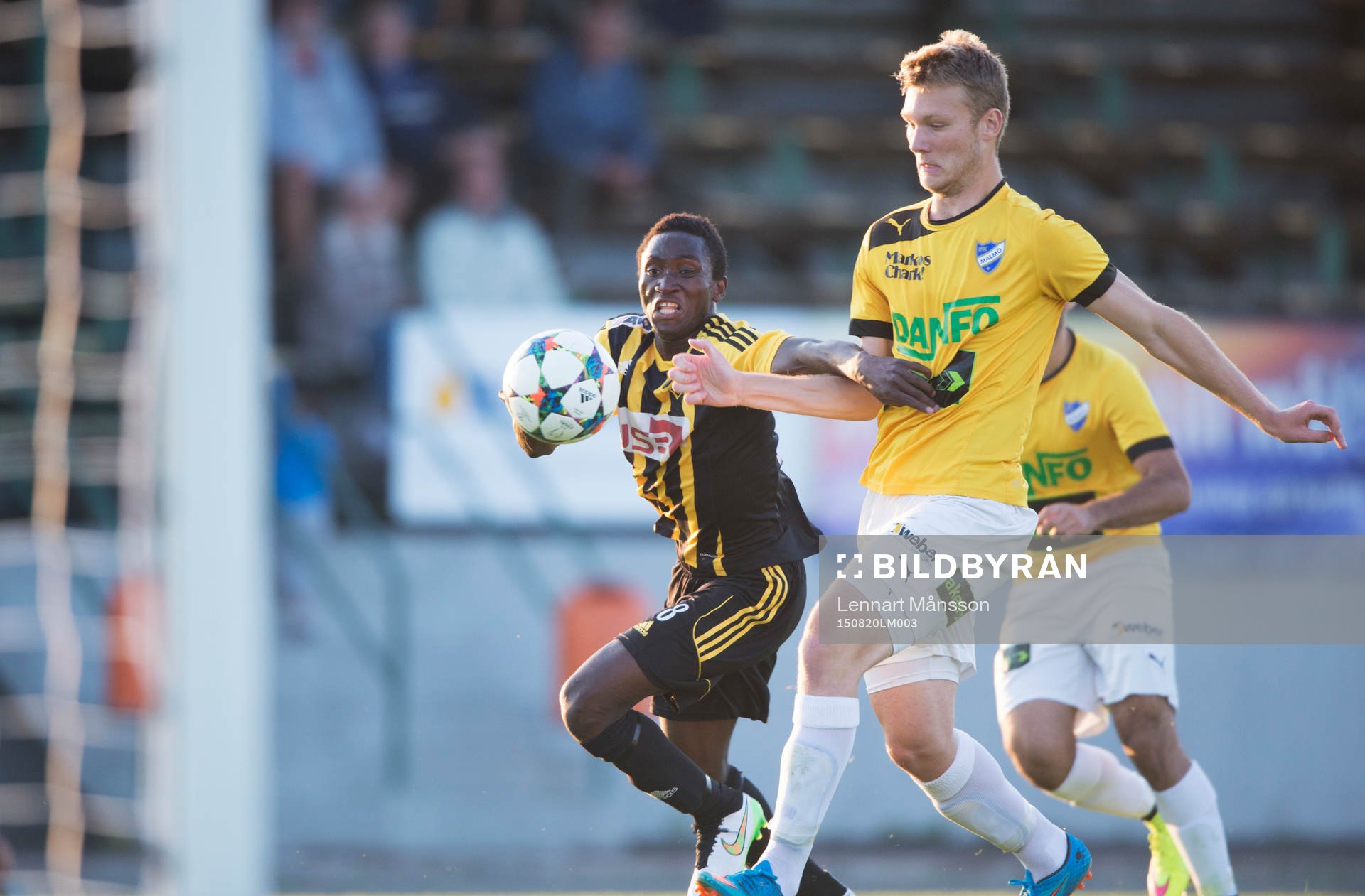 IFK Hässleholms Mamudu Moro i matchen i division 2 mellan