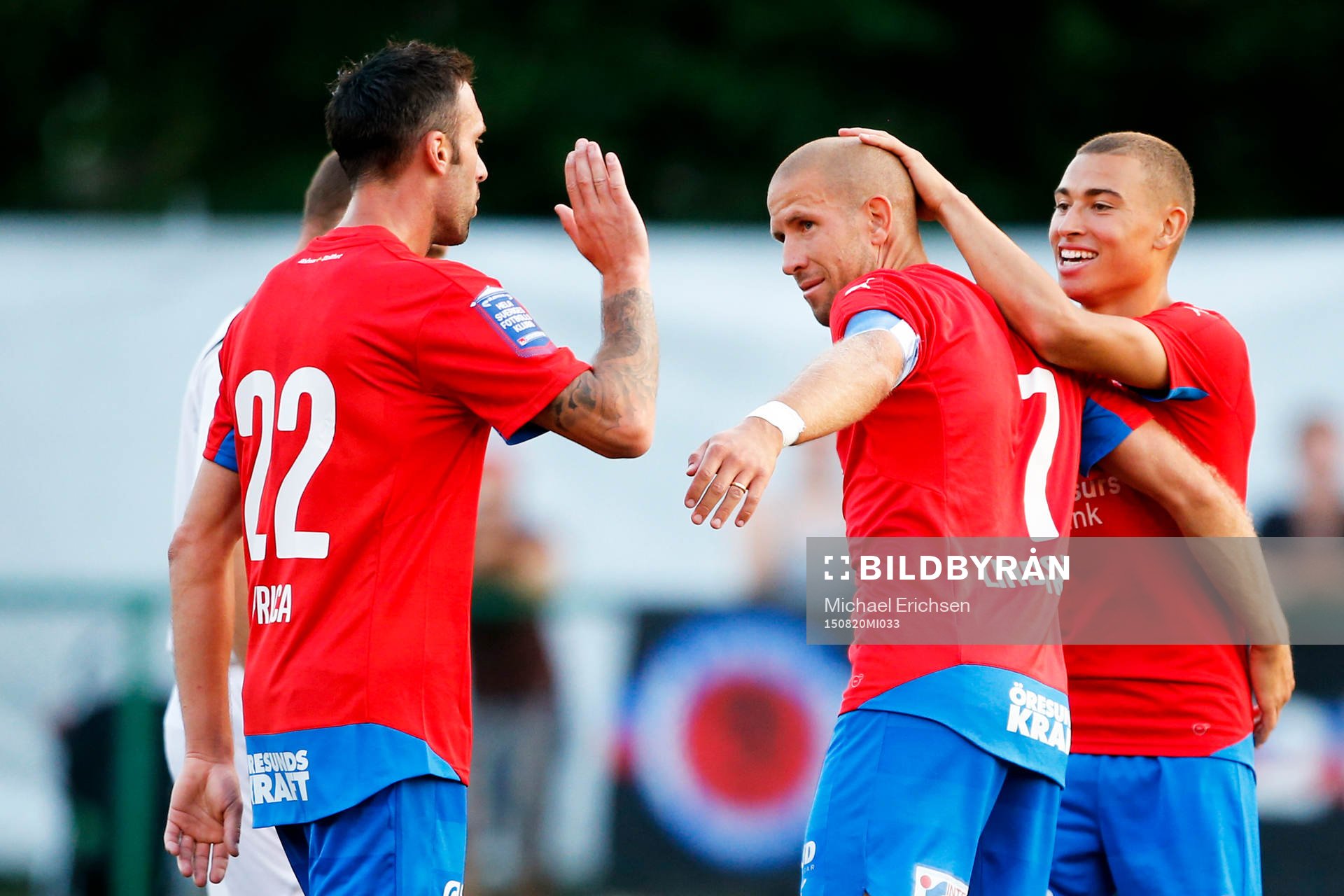 Helsingborgs Mattias Lindström jublar