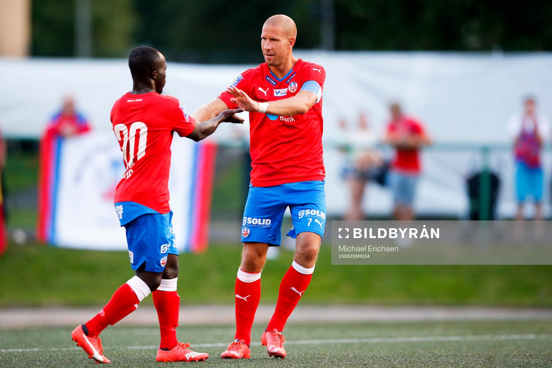 Helsingborgs Mattias Lindström jublar