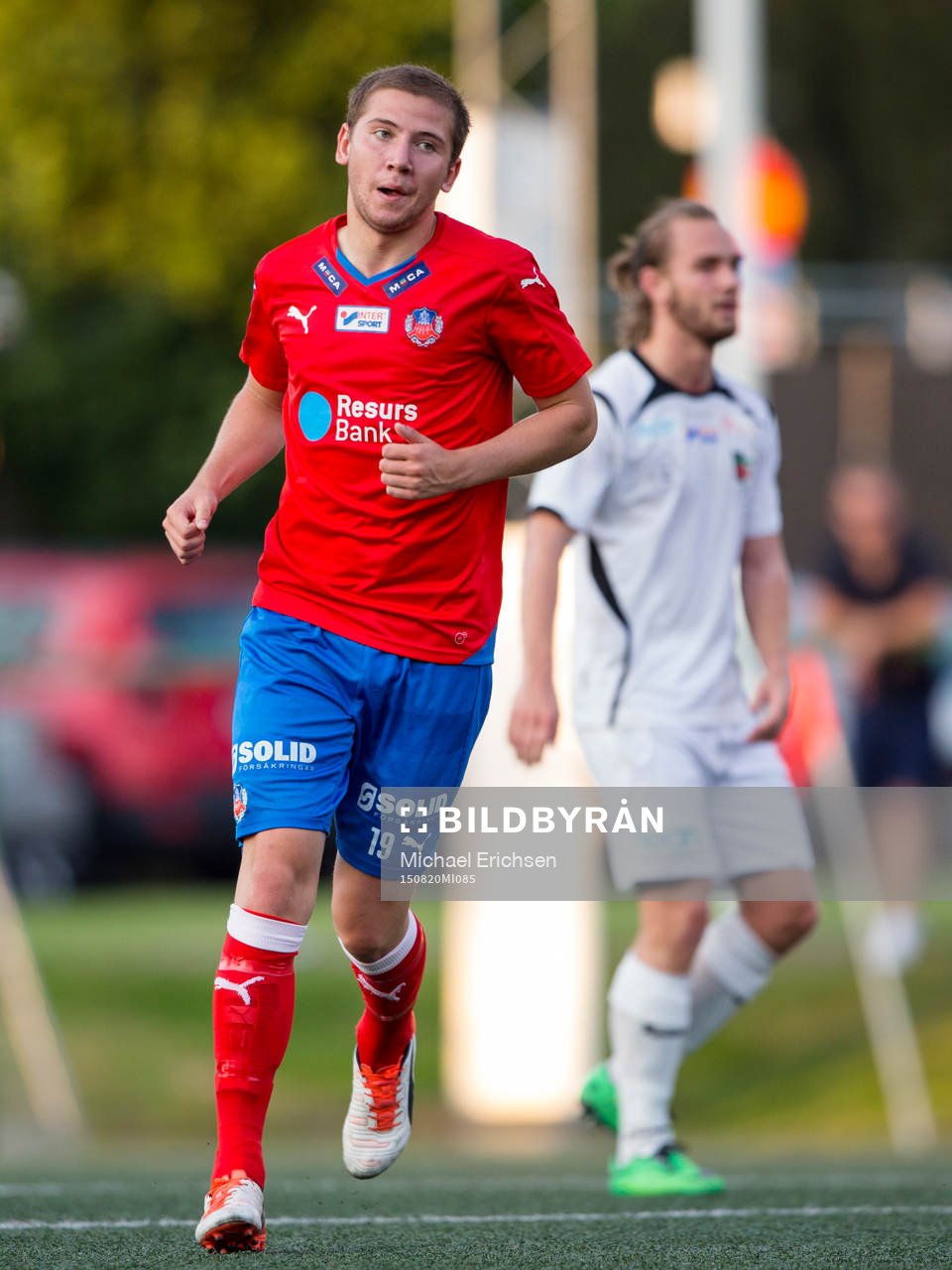 Helsingborgs Darijan Bojanic efter 4-0 under fotbollsmatchen i Svenska Cupen mellan Lunden ÖBK och Helsingborg den 20 augusti 2015 i Göteborg.
