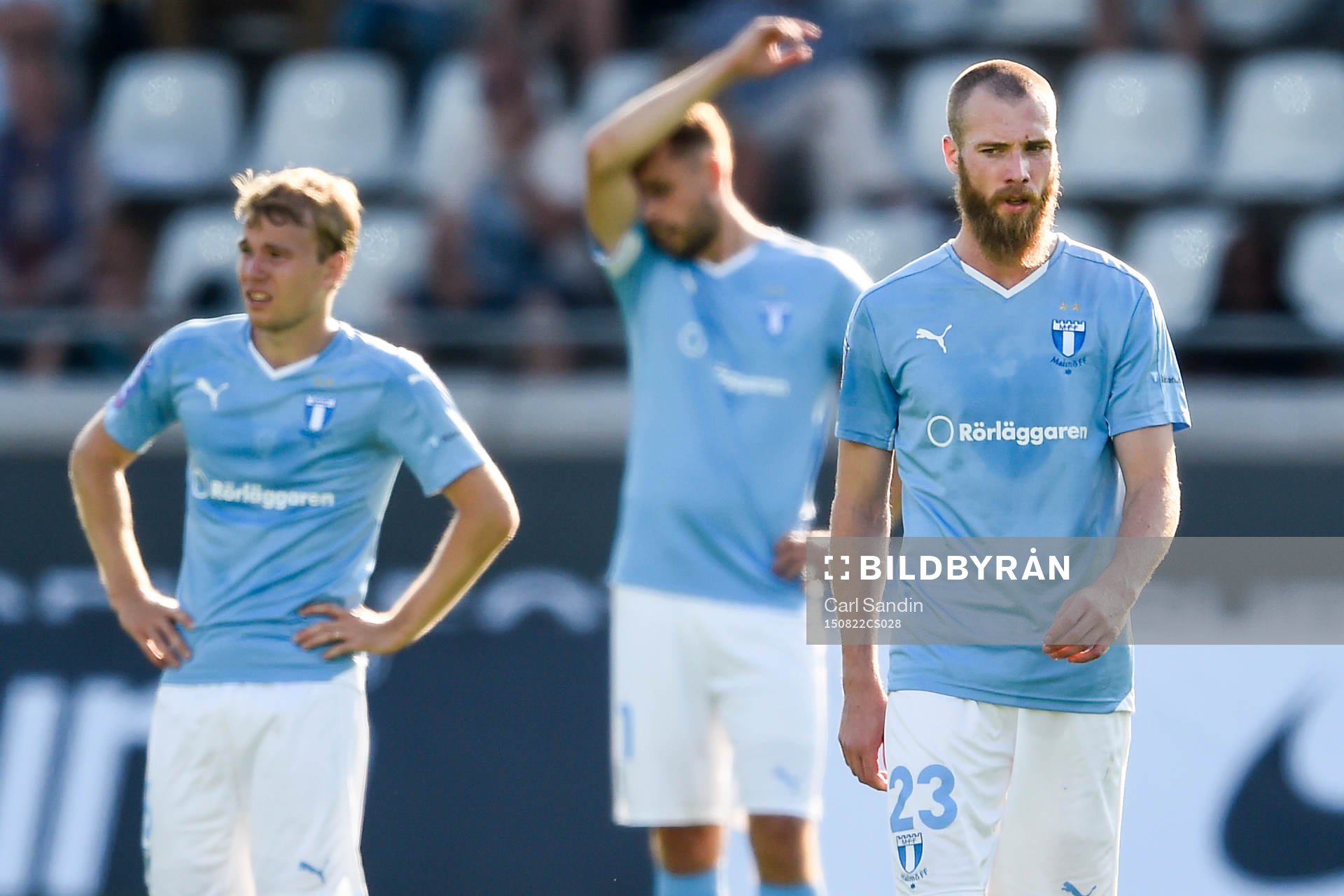 Malmö FFs Oscar Lewicki, Kari Arnason och Jo Inge Berget