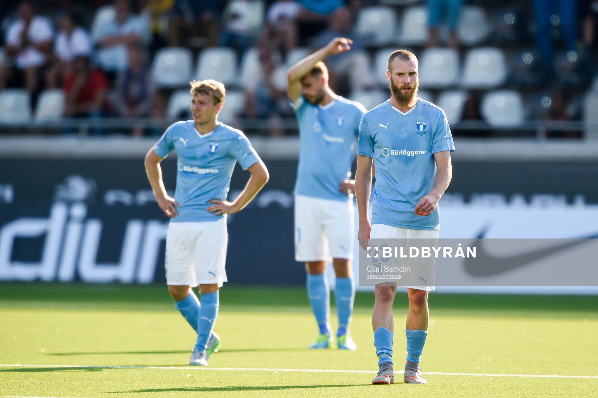 Malmö FFs Oscar Lewicki, Kari Arnason och Jo Inge Berget