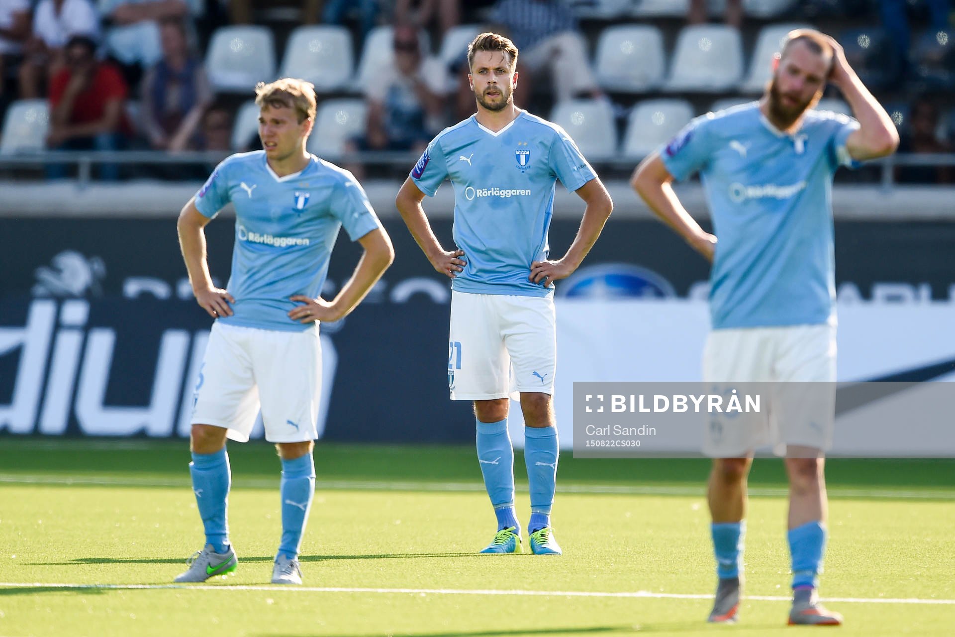 Malmö FFs Oscar Lewicki, Kari Arnason och Jo Inge Berget