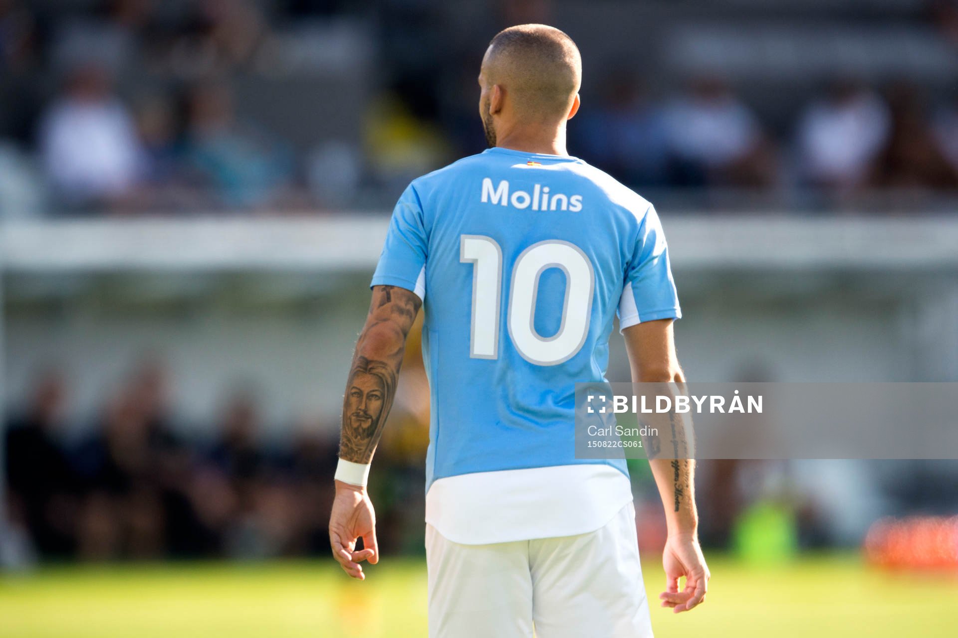 Ryggen på Malmö FFs Guillermo Molins