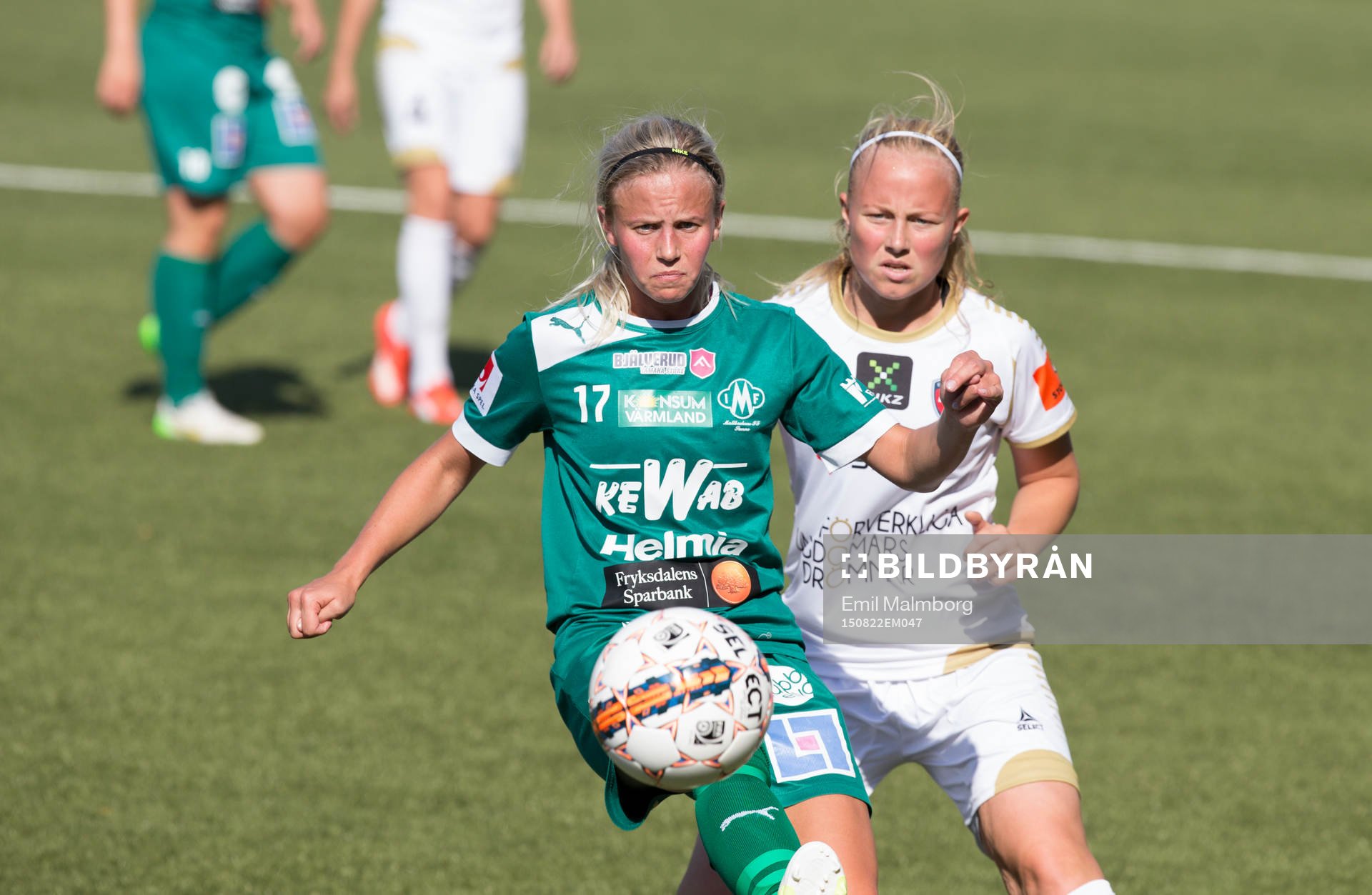 Rosengårds Ebba Wieber och Mallbackens Sofie Ahlberg