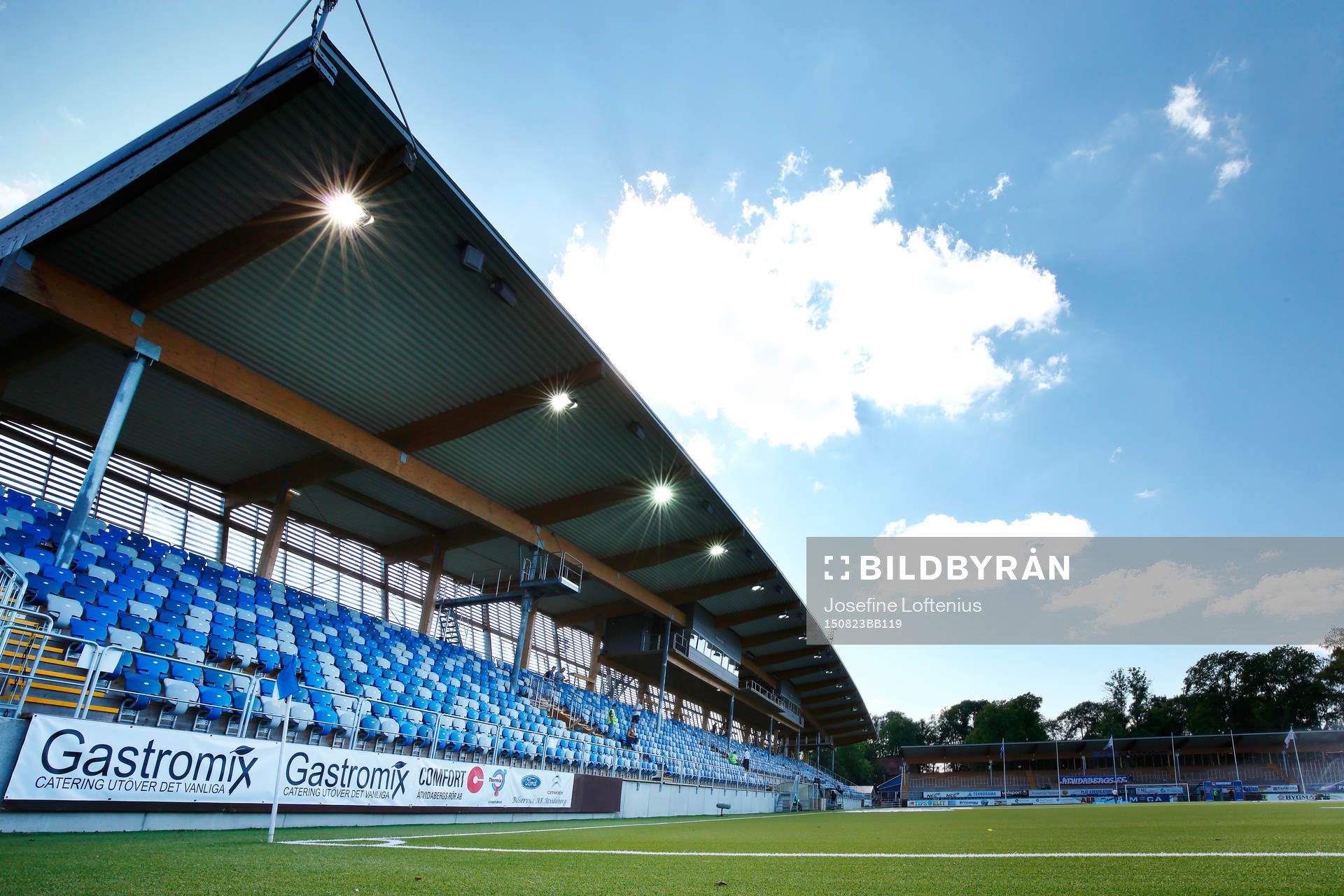 Kopparvallen innan fotbollsmatchen i Allsvenskan mellan