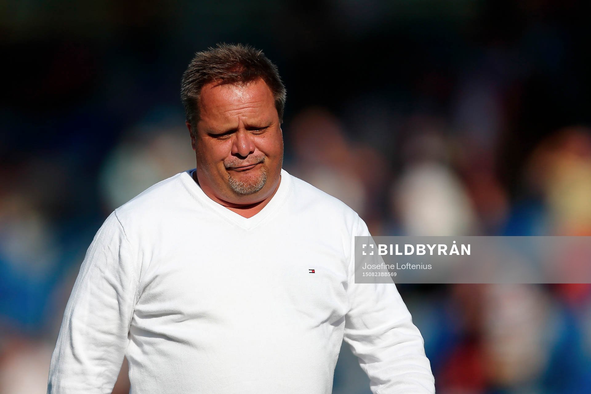 Åtvidabergs tränare Roar Hansen deppar