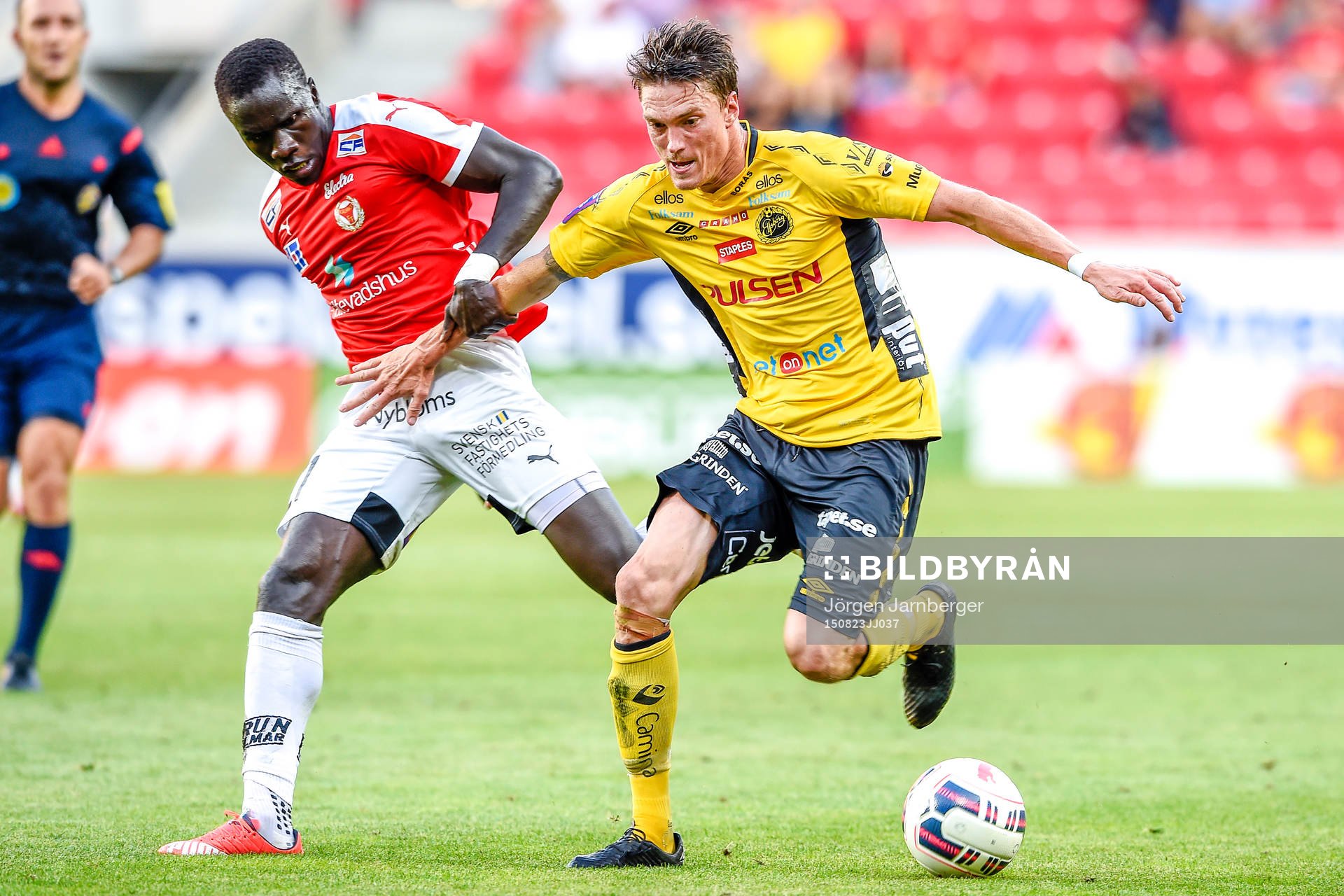 Kalmars Papa Alioune Diouf och Elfsborgs Lasse Nilsson