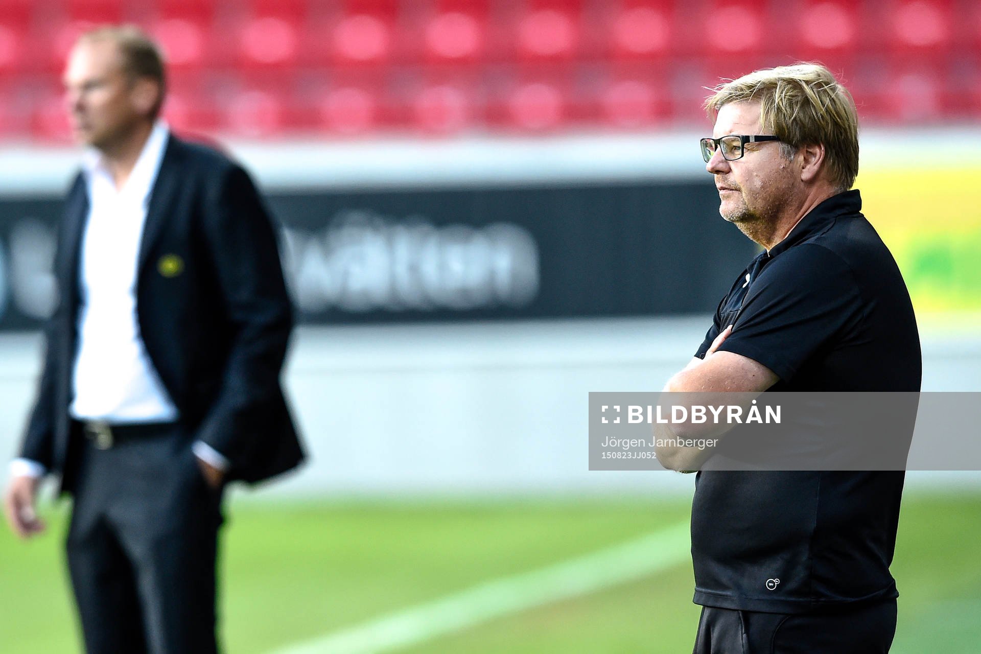 Elfsborgs manager Magnus Haglund och Kalmars tränare Peter