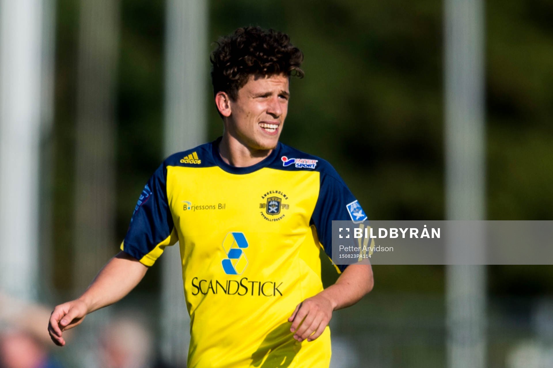 Ängelholms Ardian Rexhepi under fotbollsmatchen i Superettan mellan Ängelholm och Ljungskile den 23 augusti 2015 i Ängelholm.