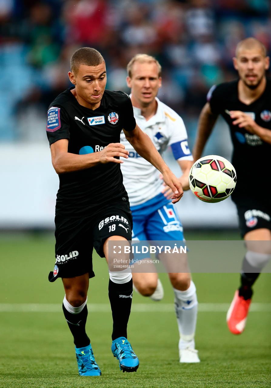 Helsingborgs Jordan Larsson och Norrköpings Andreas