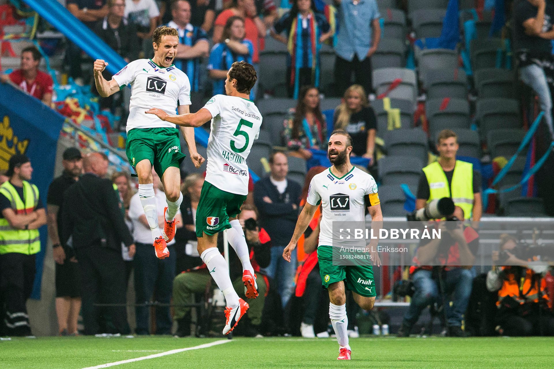 Hammarbys Fredrik Torsteinbö gör 1-0 för Hammarby och